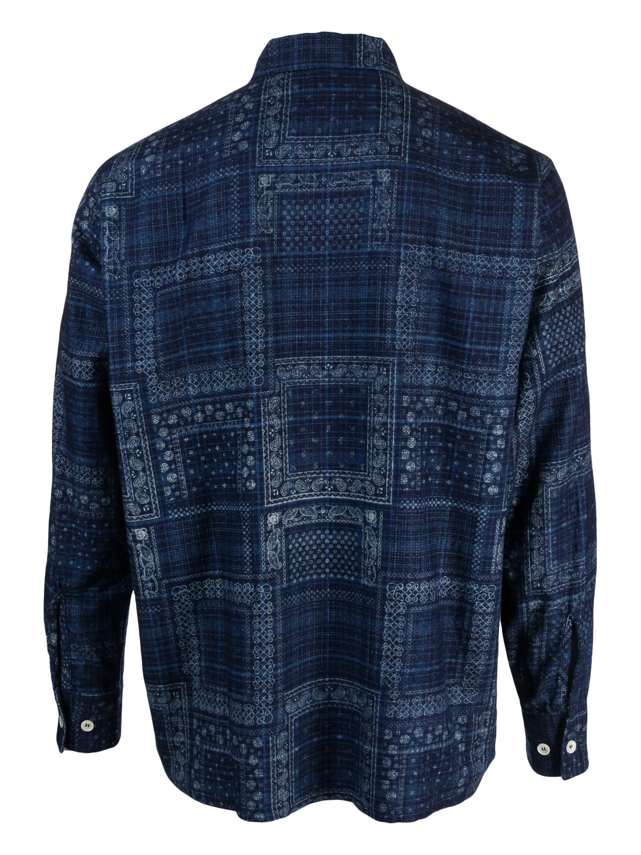 paisley-print cotton shirt