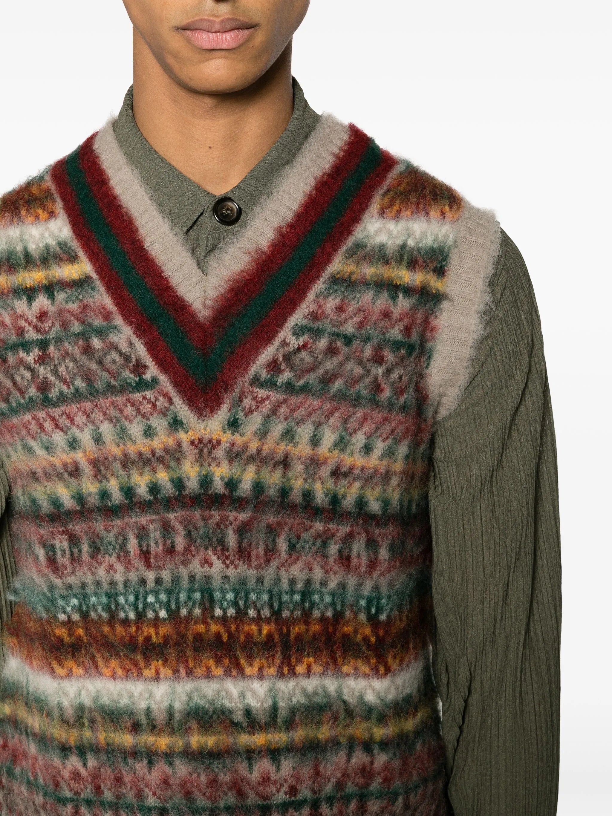 x gim Cricket fair-isle vest