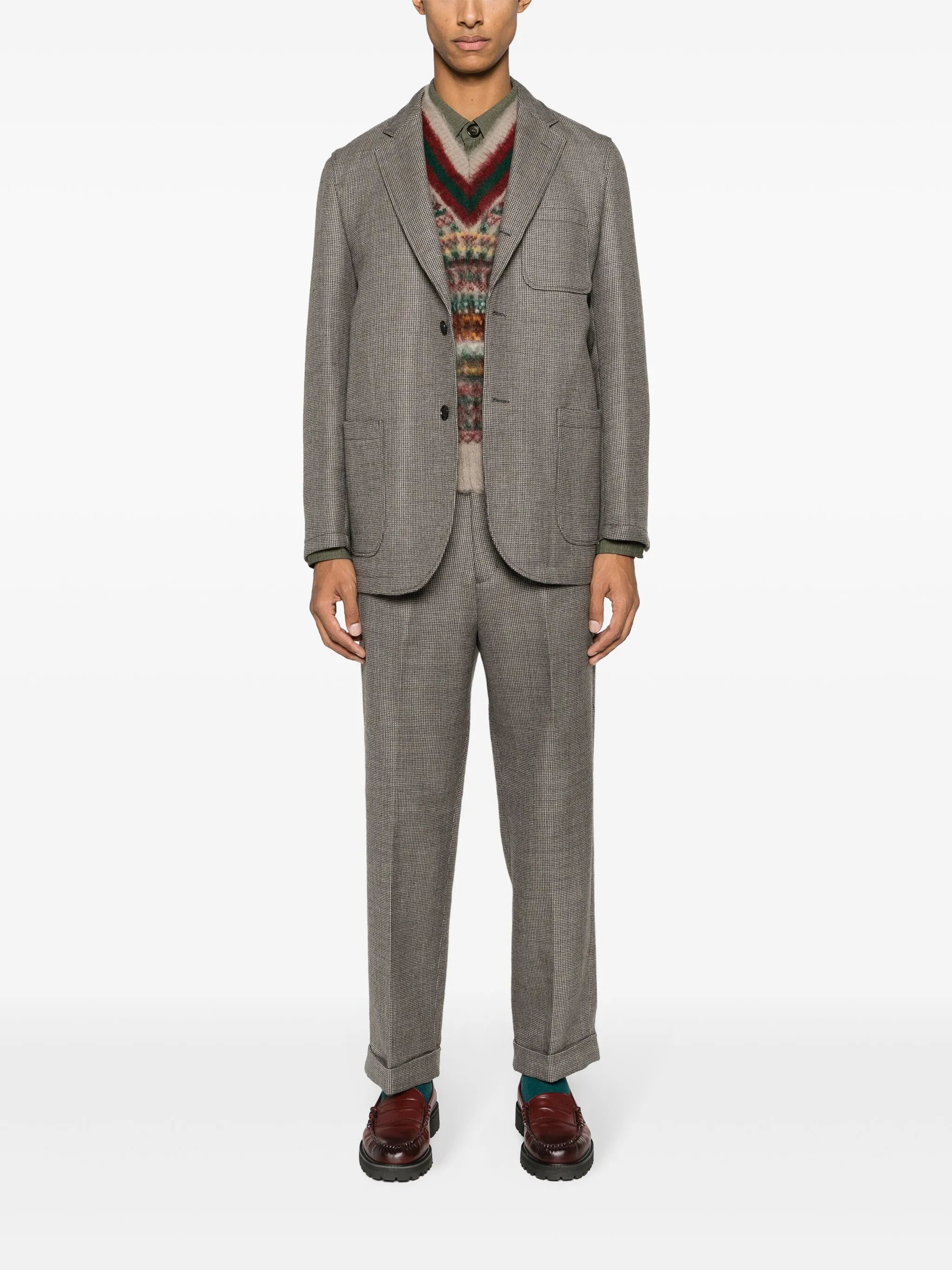 x gim Cricket fair-isle vest