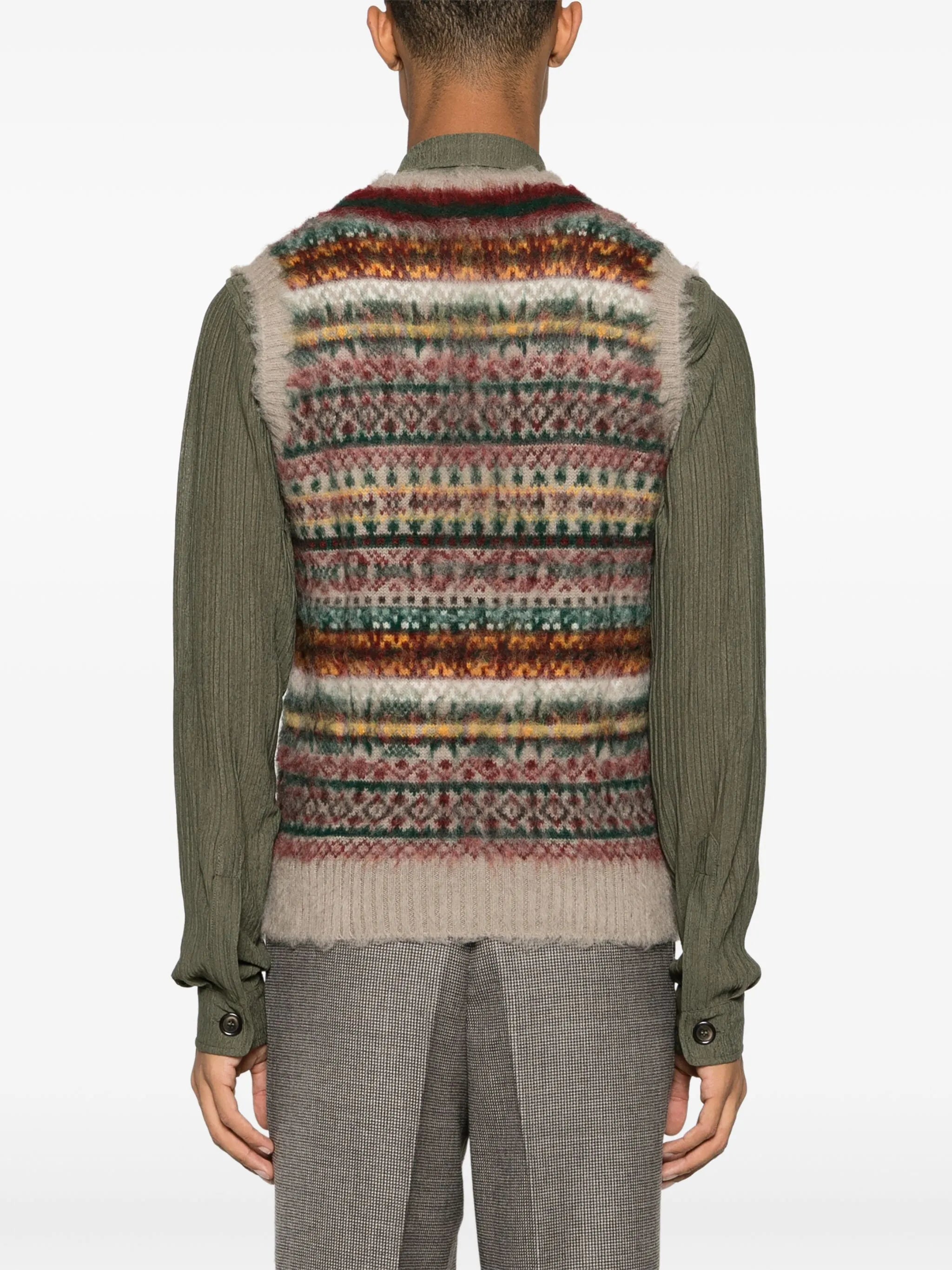 x gim Cricket fair-isle vest