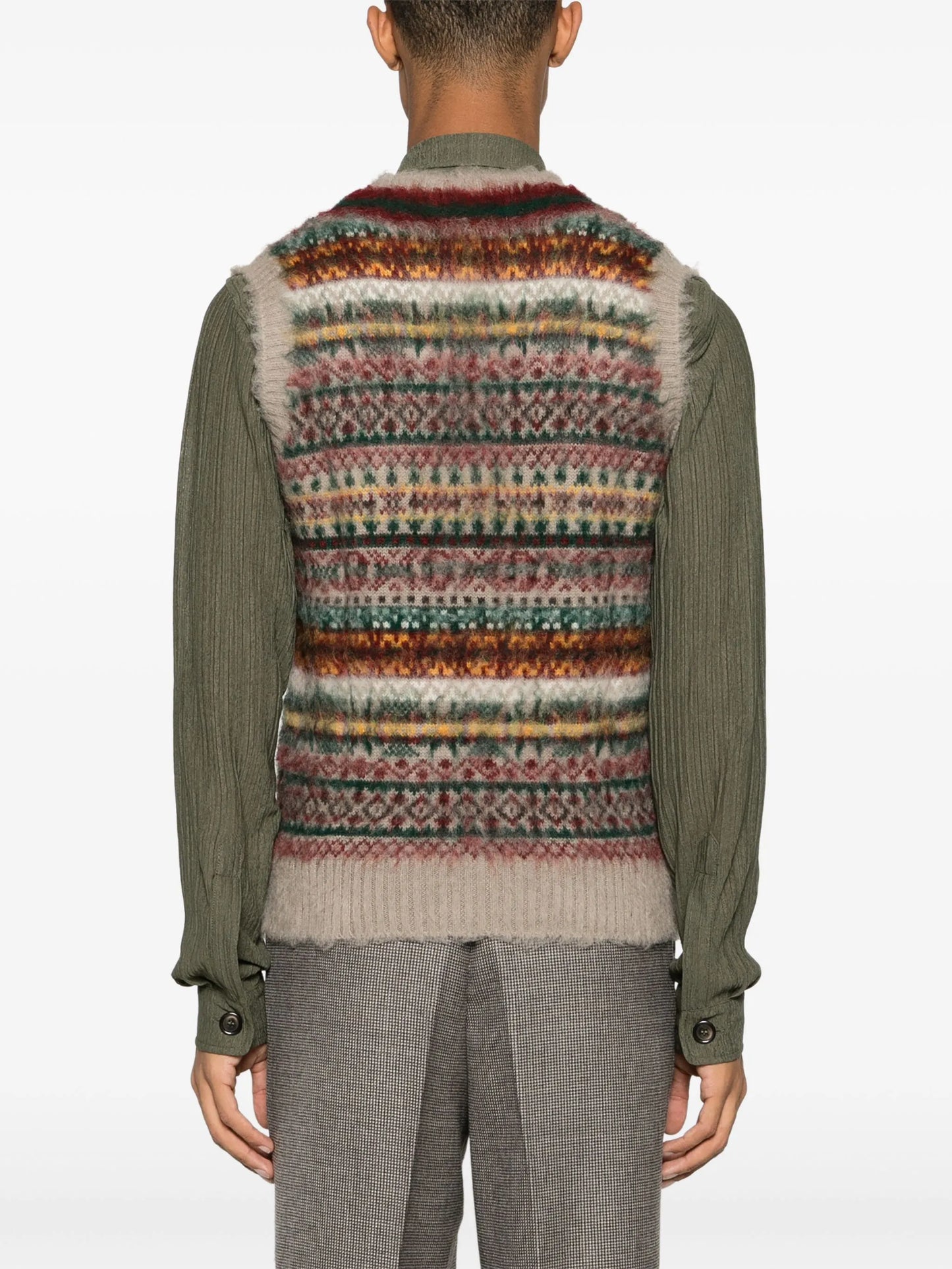 x gim Cricket fair-isle vest