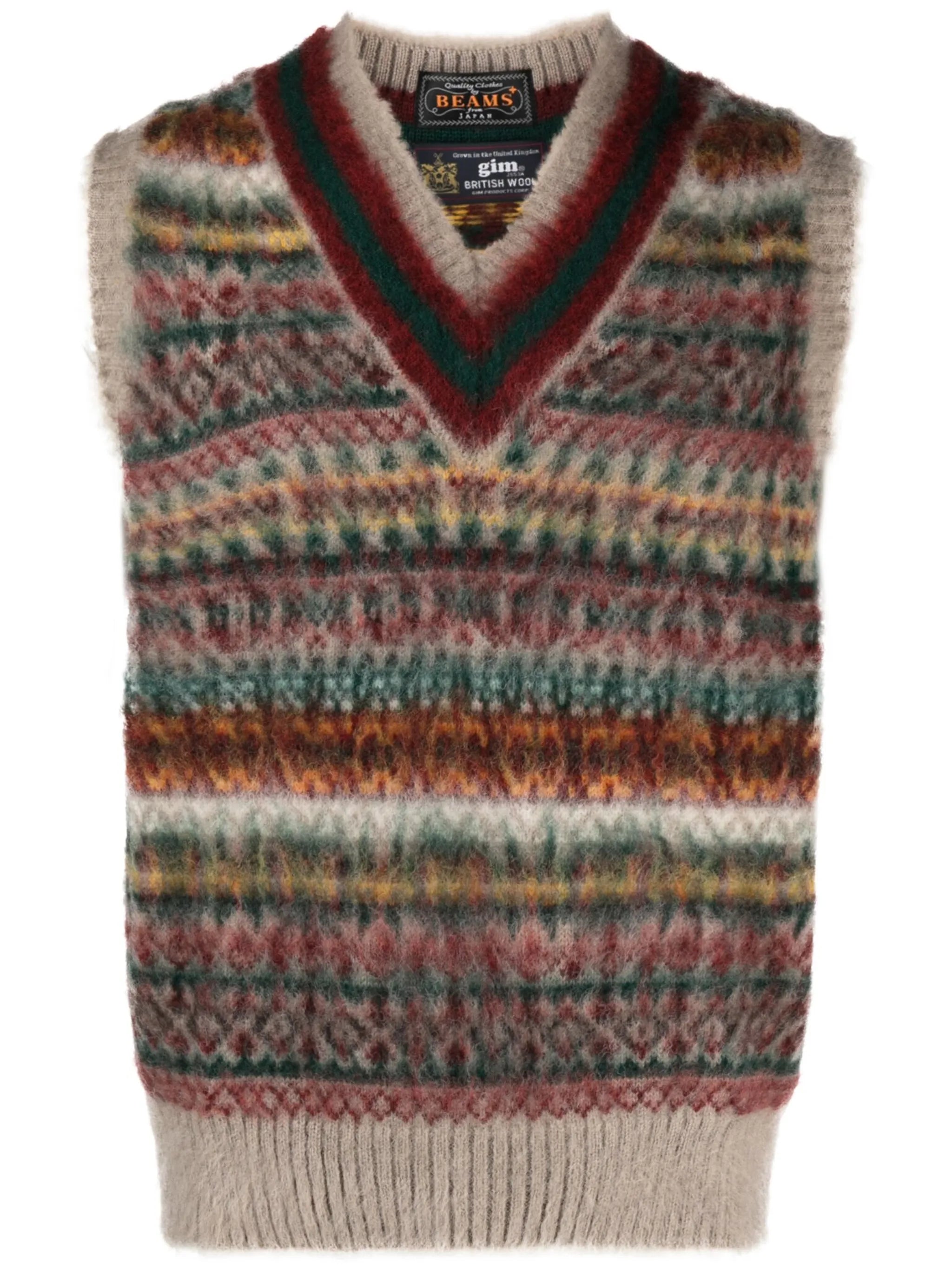 x gim Cricket fair-isle vest