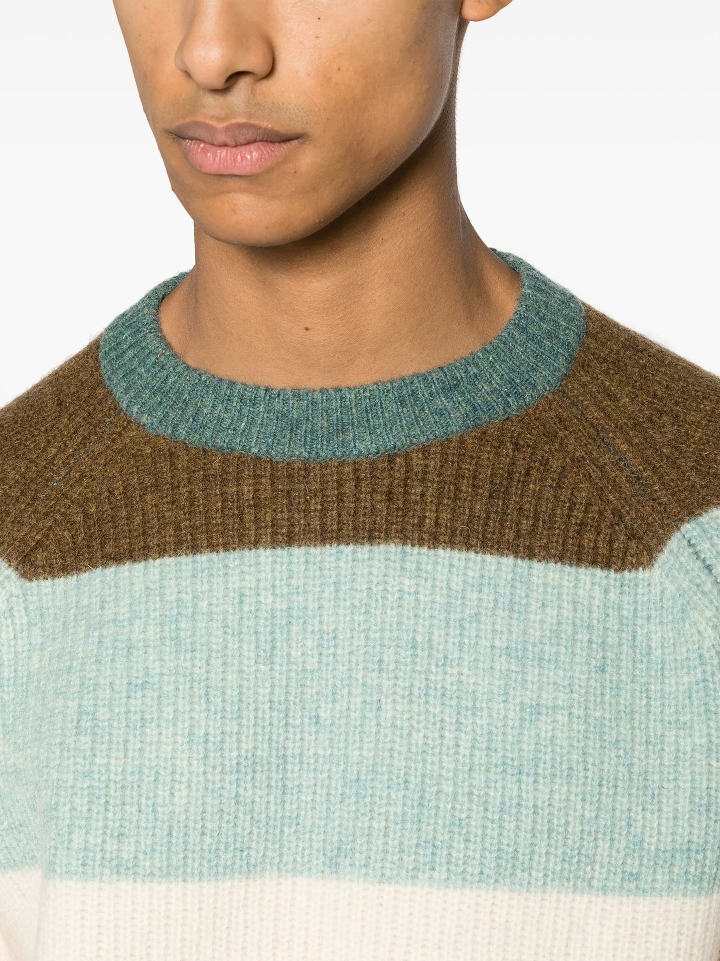 5G striped wool jumper