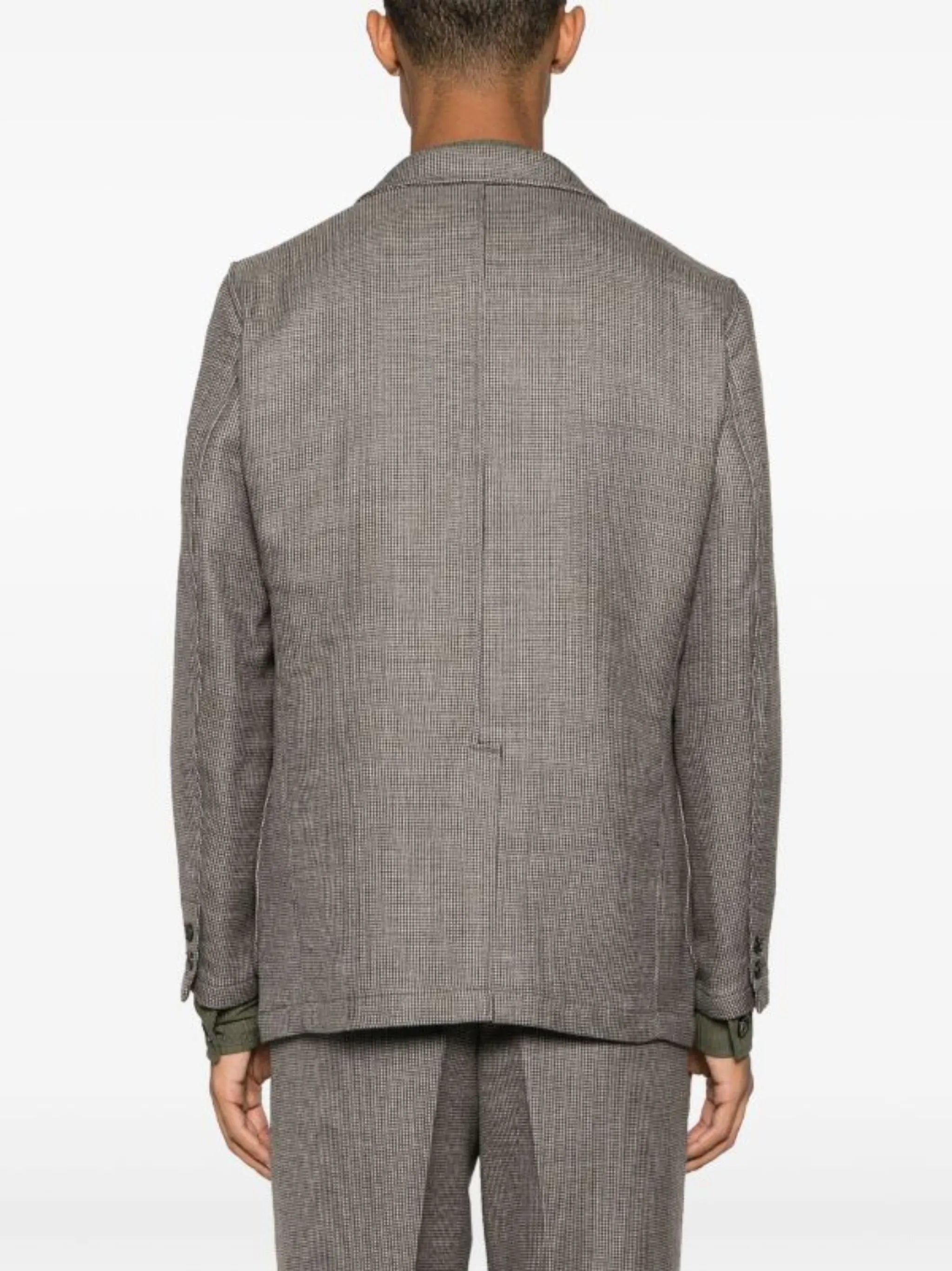 3B Comfort check-pattern blazer