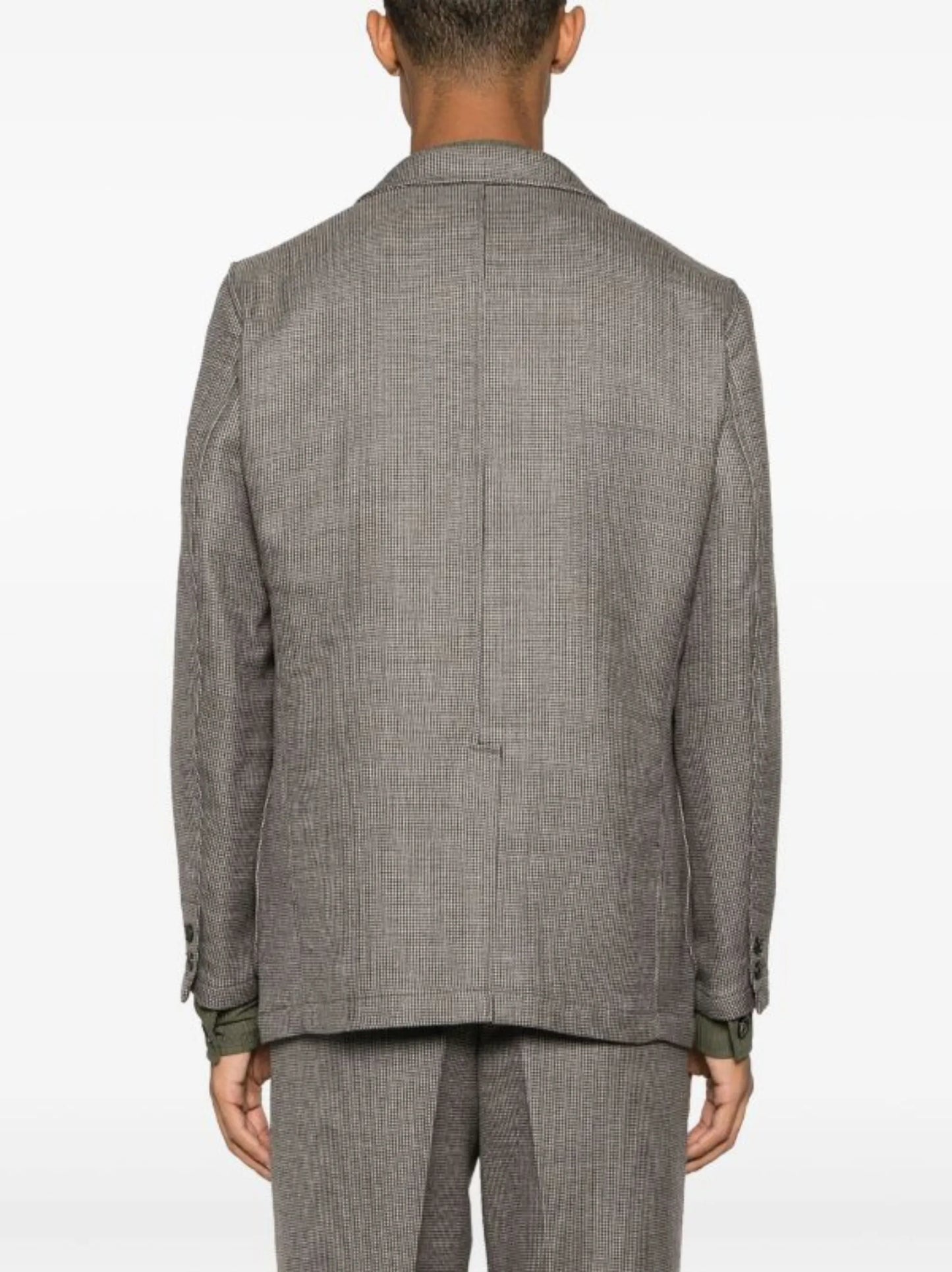 3B Comfort check-pattern blazer