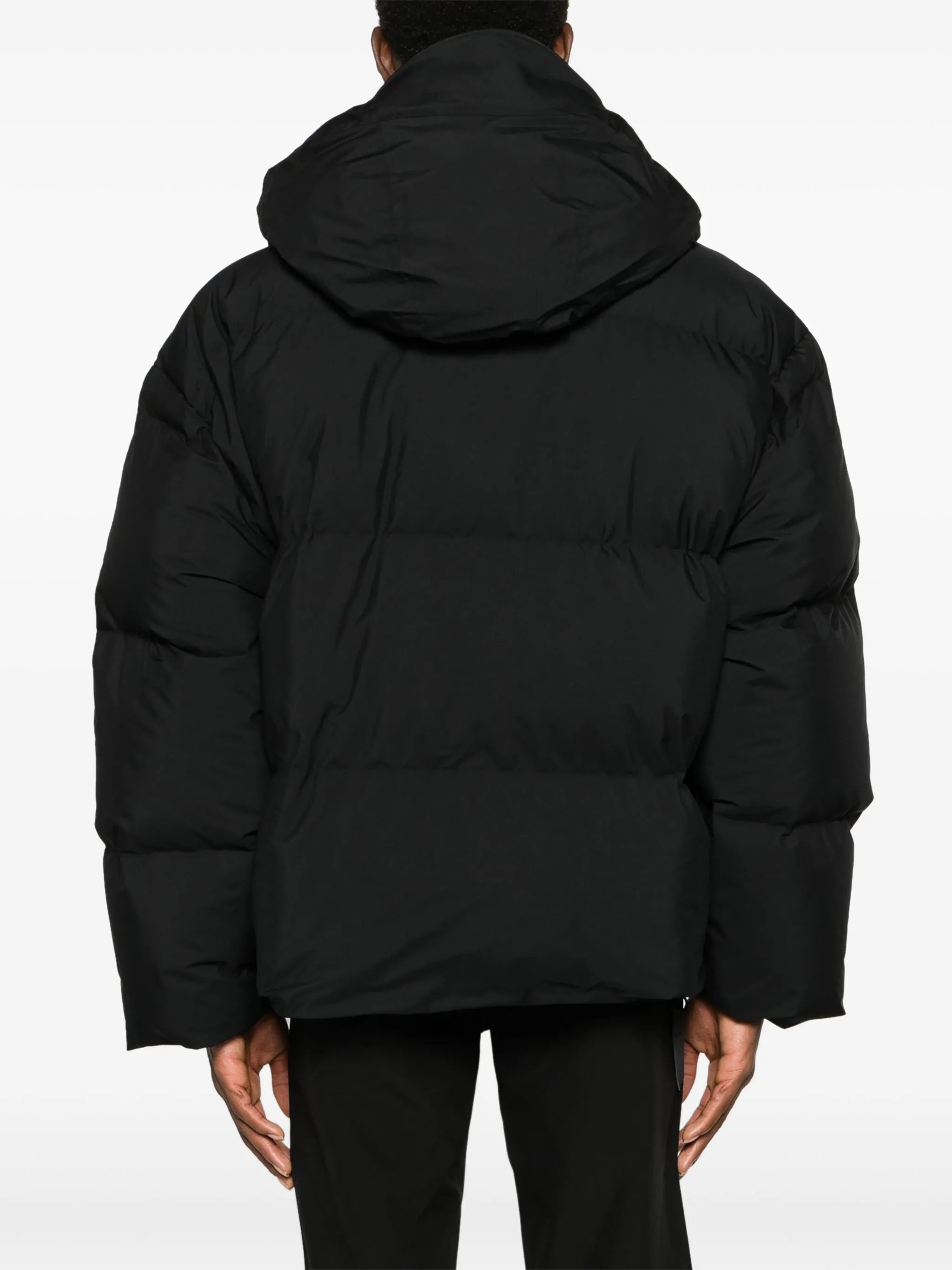 Isane logo-print padded jacket