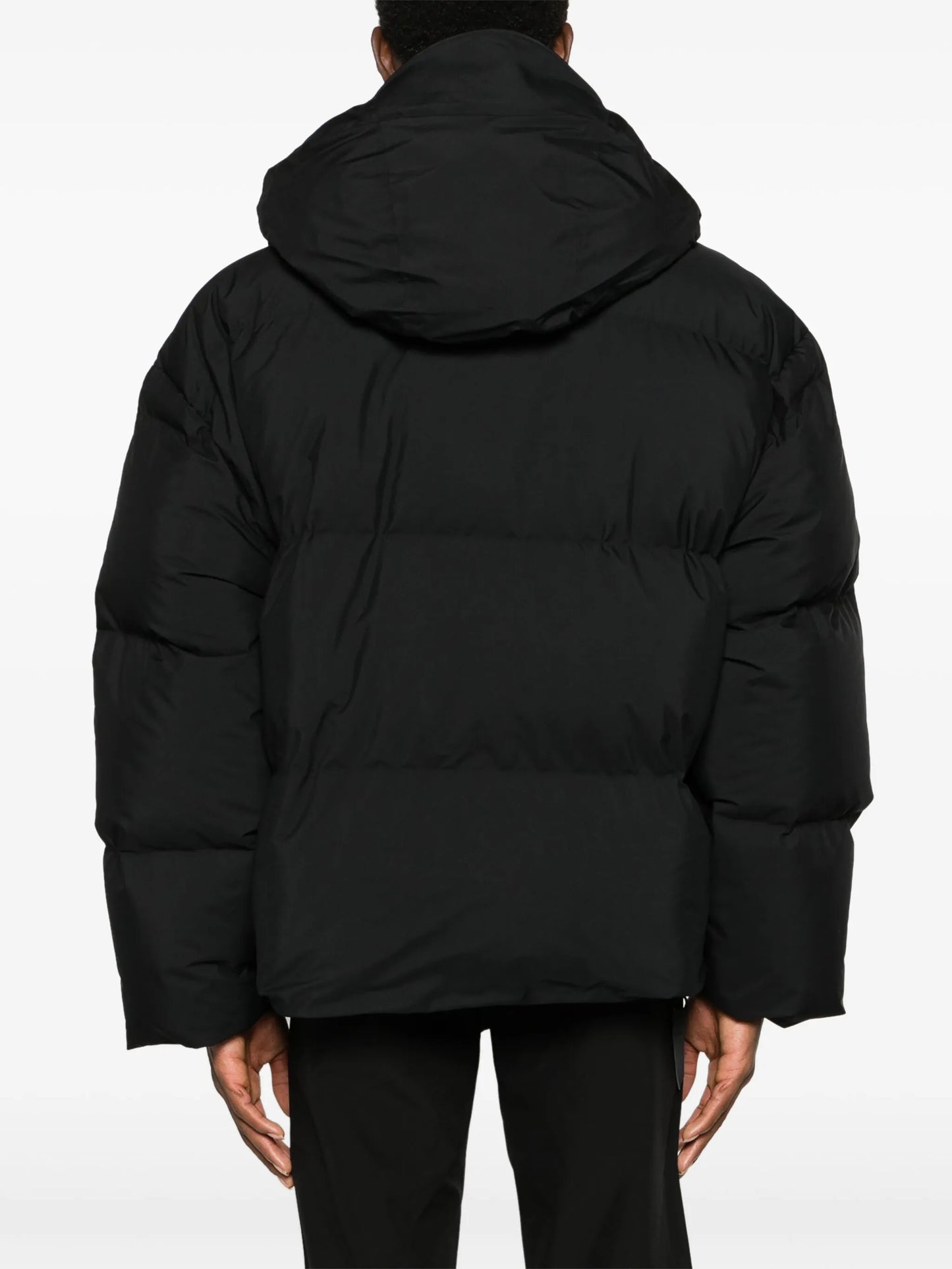 Isane logo-print padded jacket
