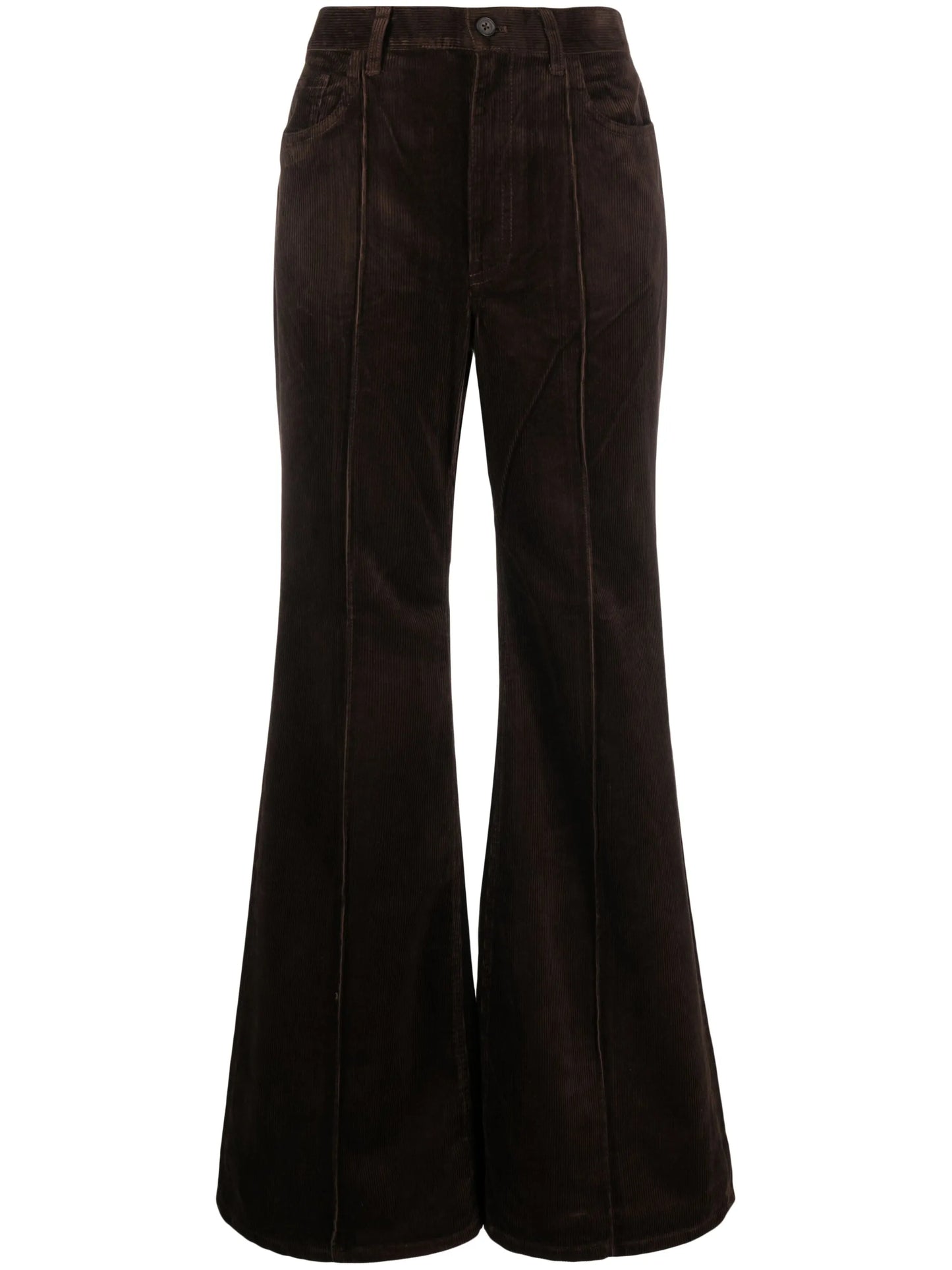 corduroy flared trousers