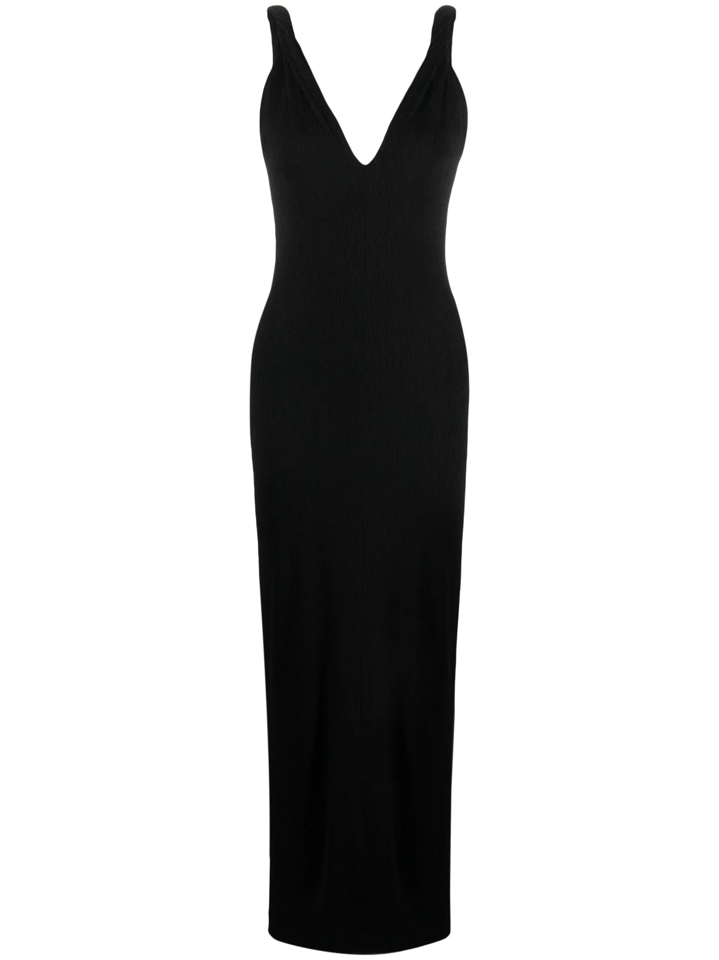 V-neck stretch-jersey dress