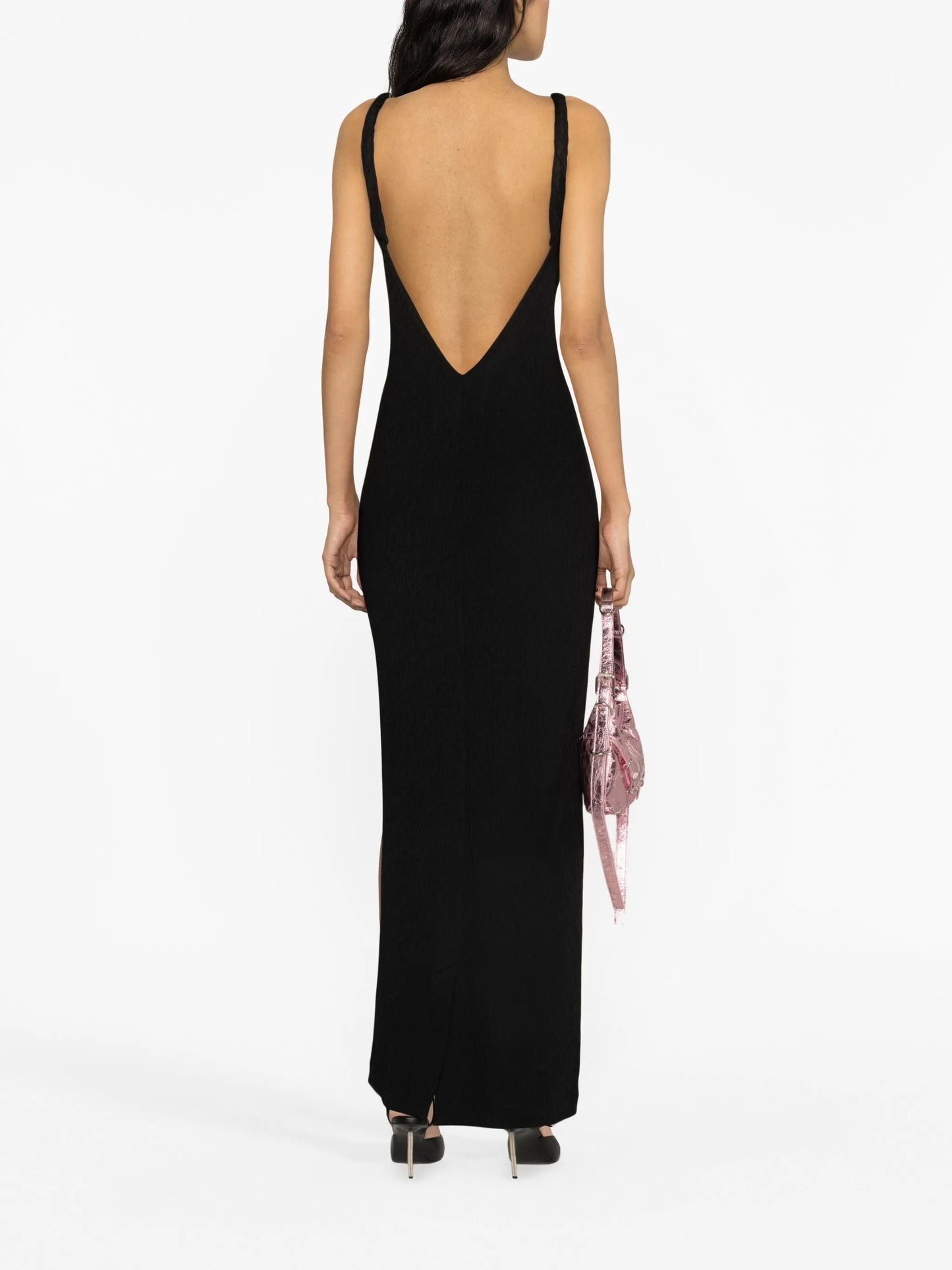 V-neck stretch-jersey dress