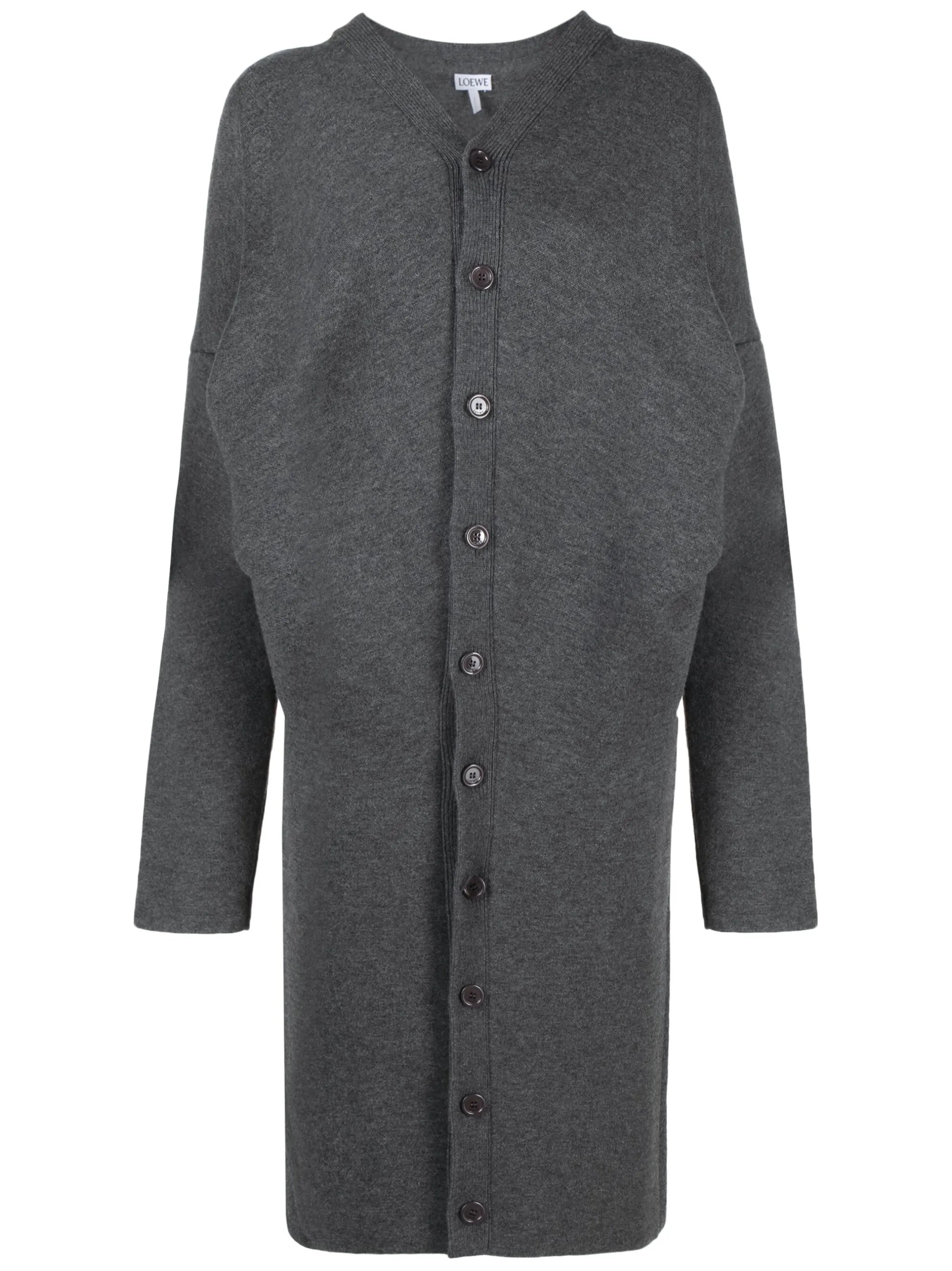draped wool-blend coat