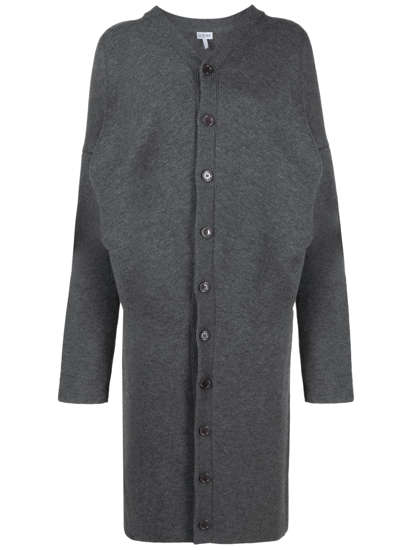 draped wool-blend coat