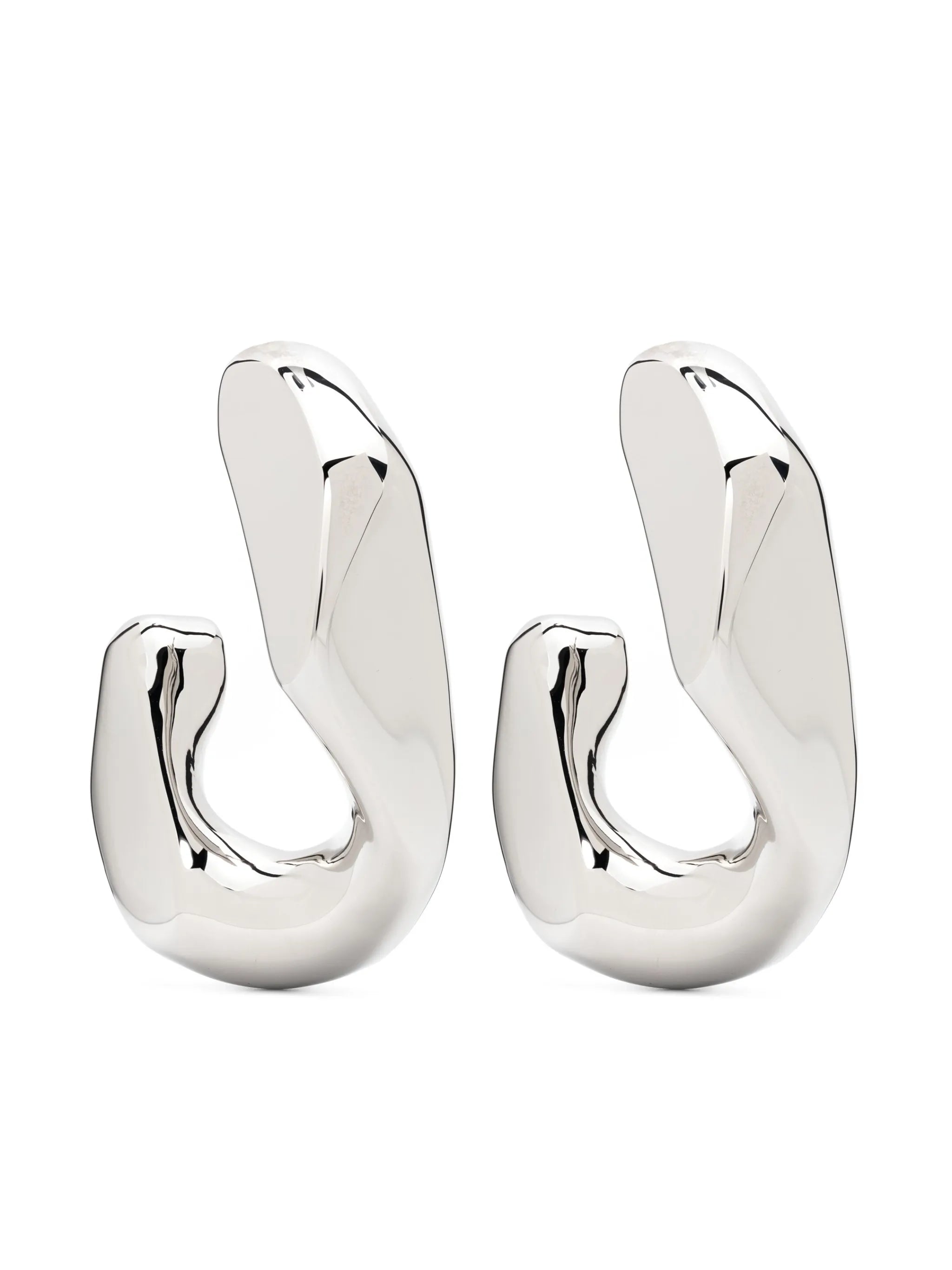 Chain hoop earrings