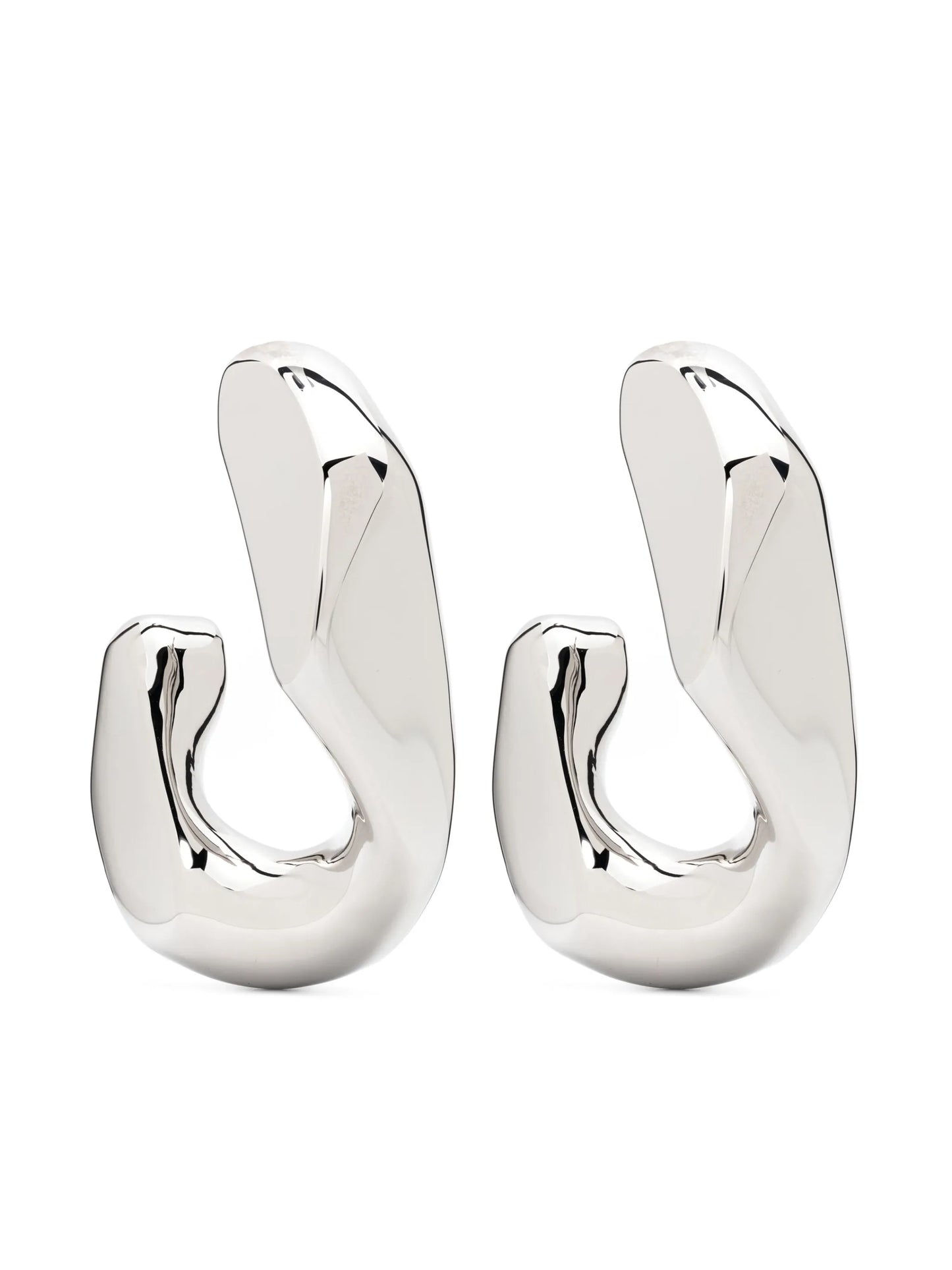 Chain hoop earrings