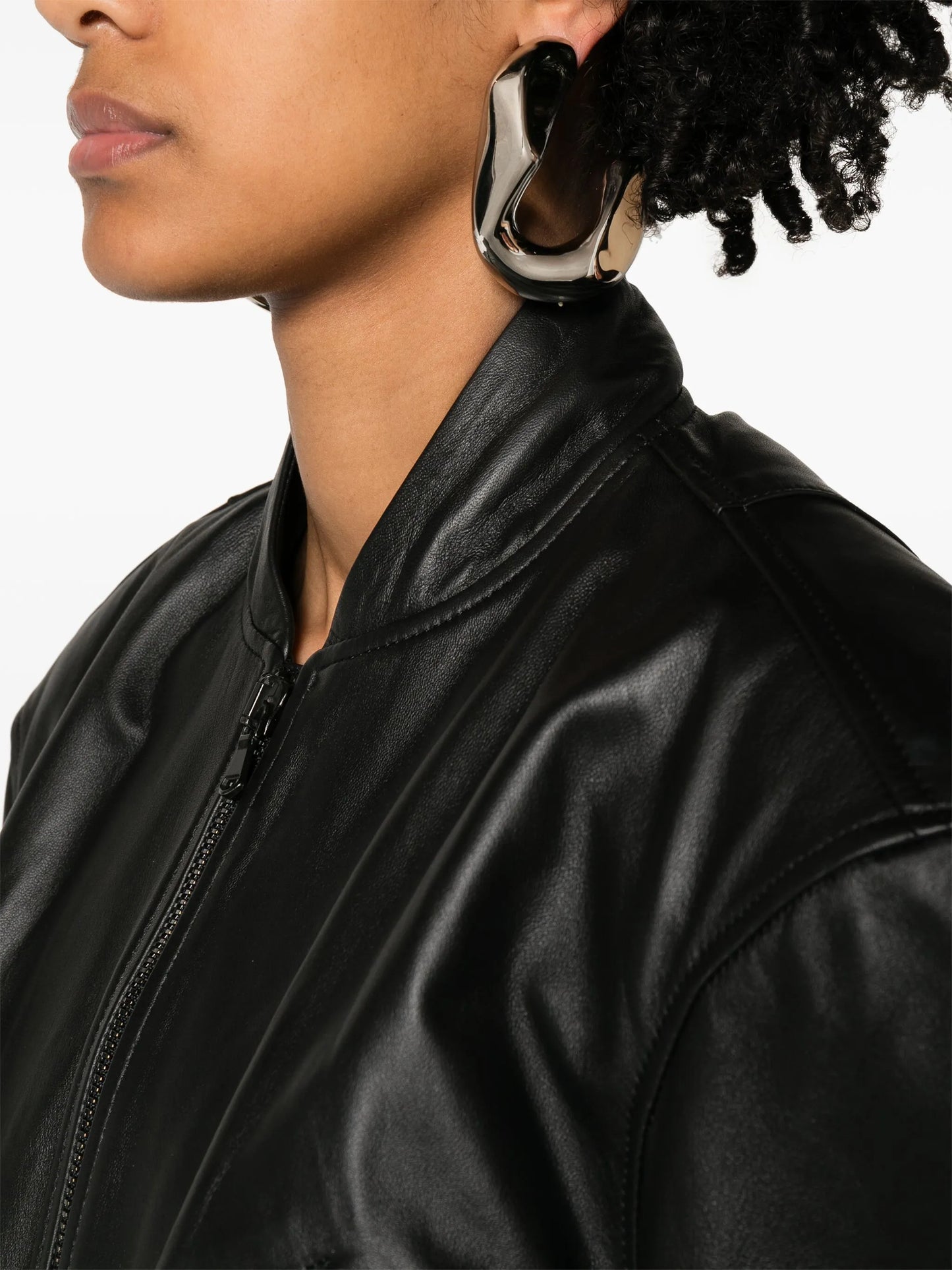 Chain hoop earrings