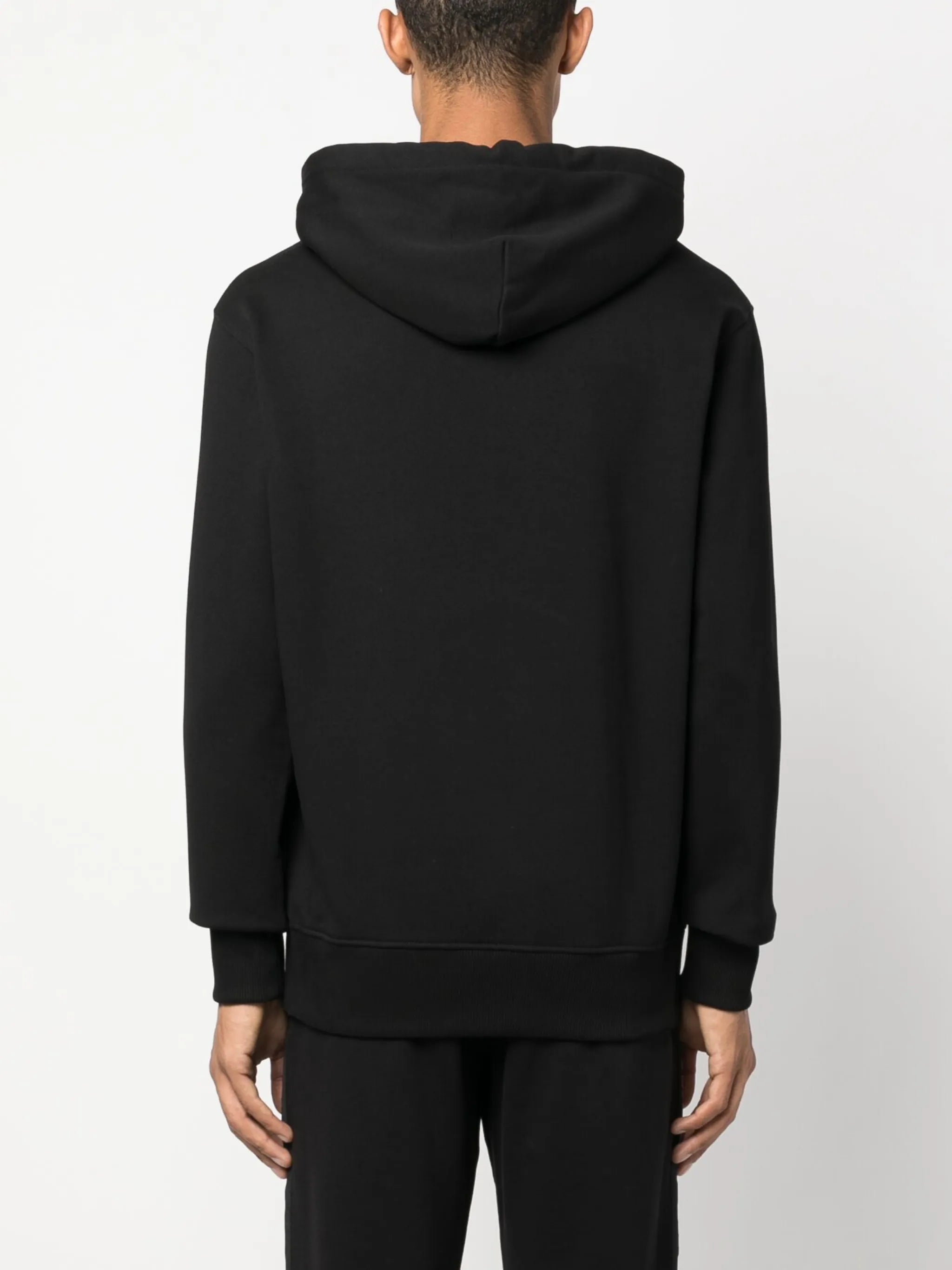 logo-print cotton hoodie