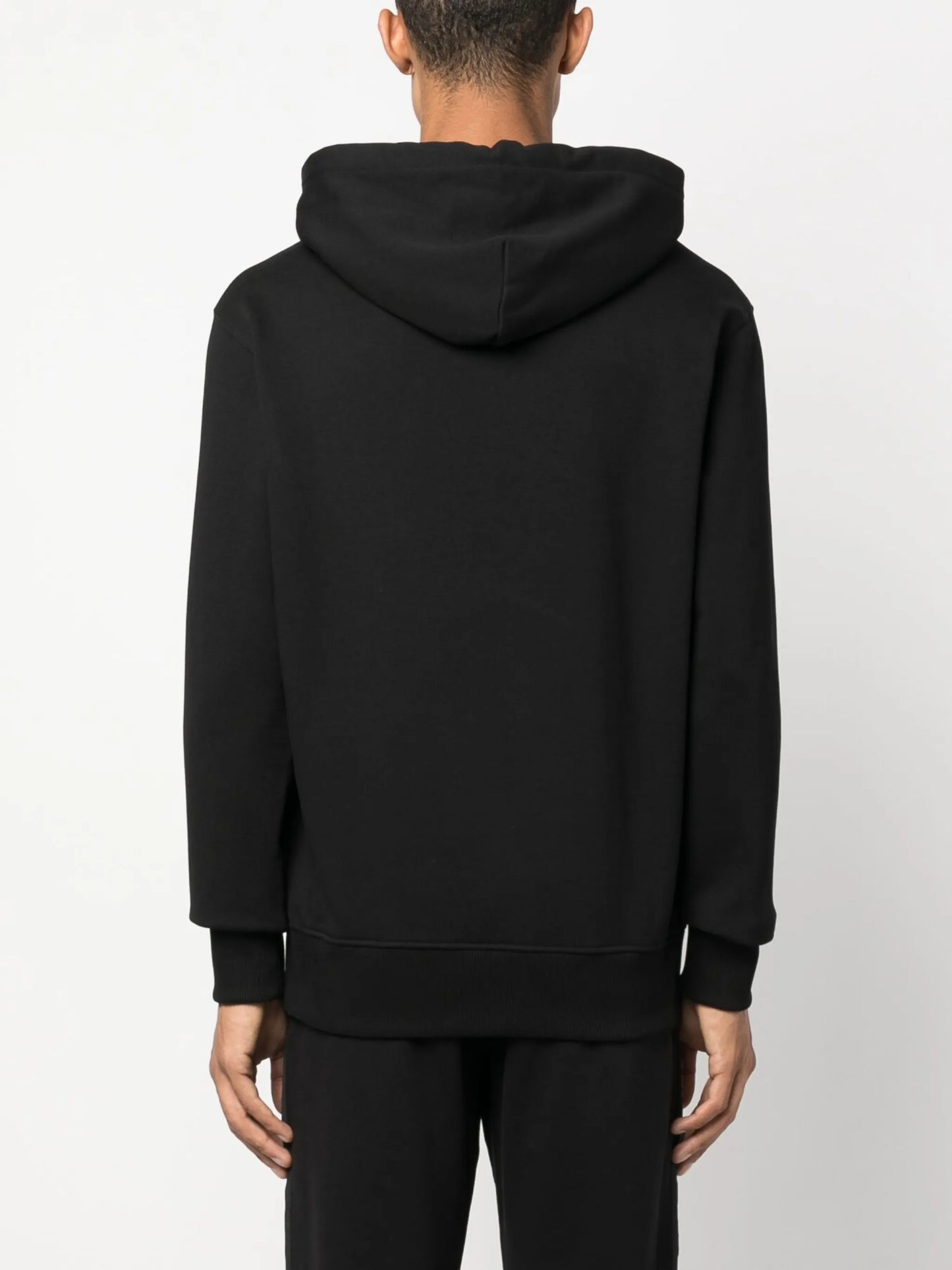 logo-print cotton hoodie