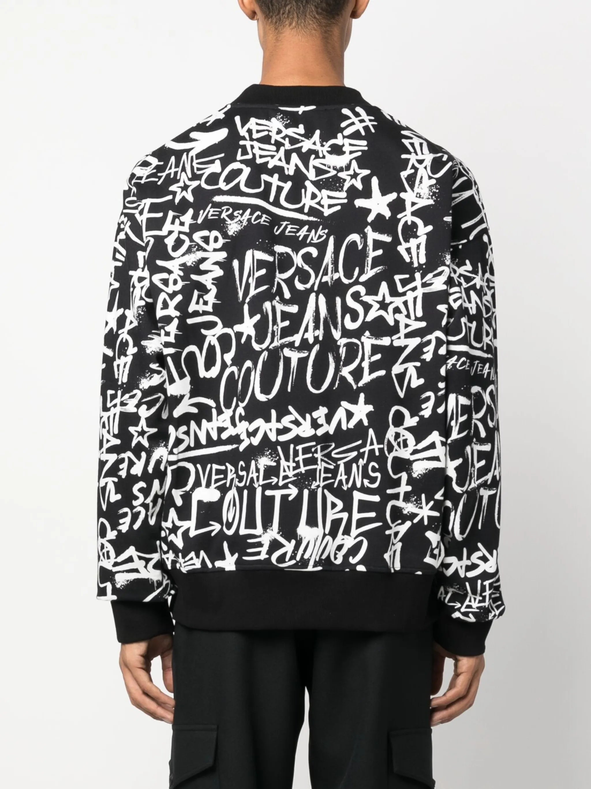 graffiti-style print sweatshirt