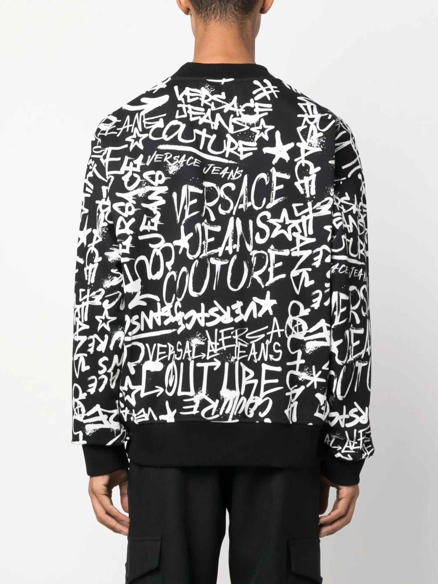 graffiti-style print sweatshirt