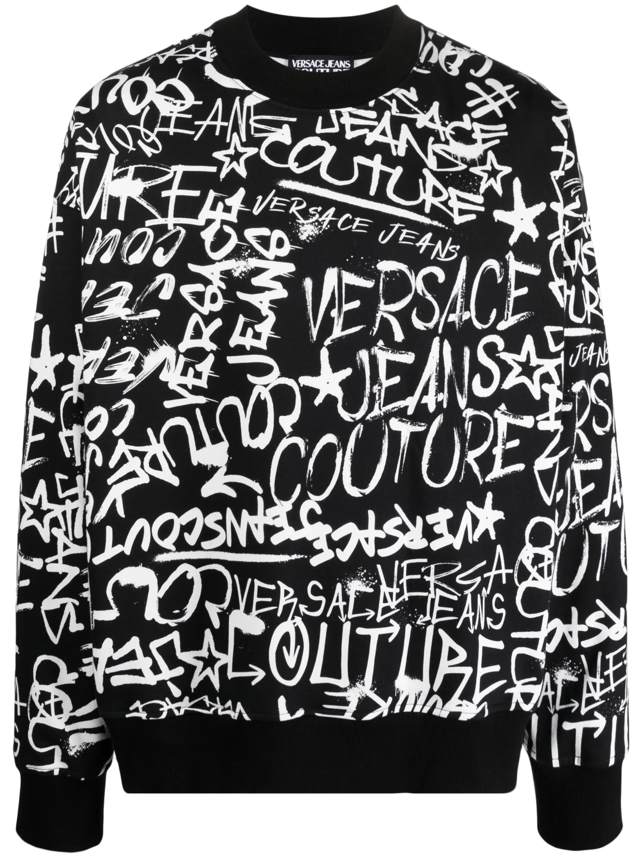 graffiti-style print sweatshirt