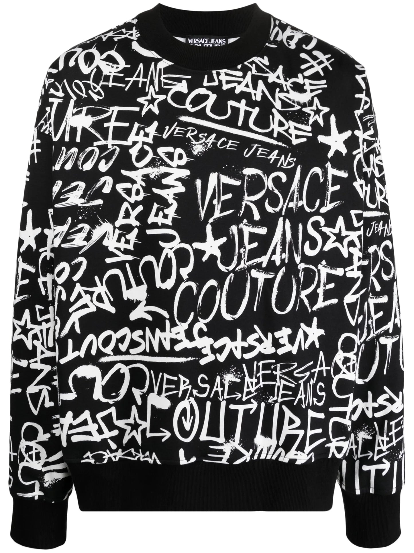 graffiti-style print sweatshirt