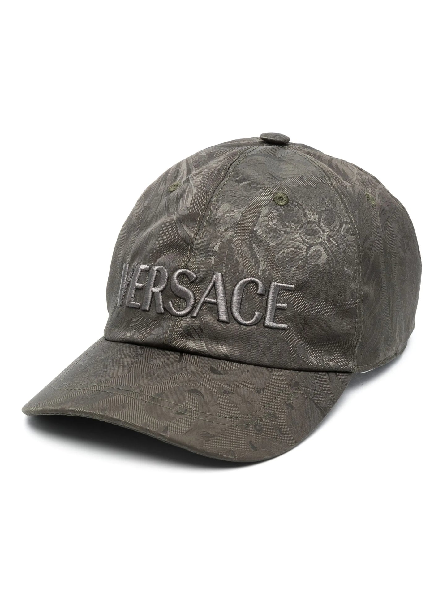paisley-print embroidered-logo baseball cap