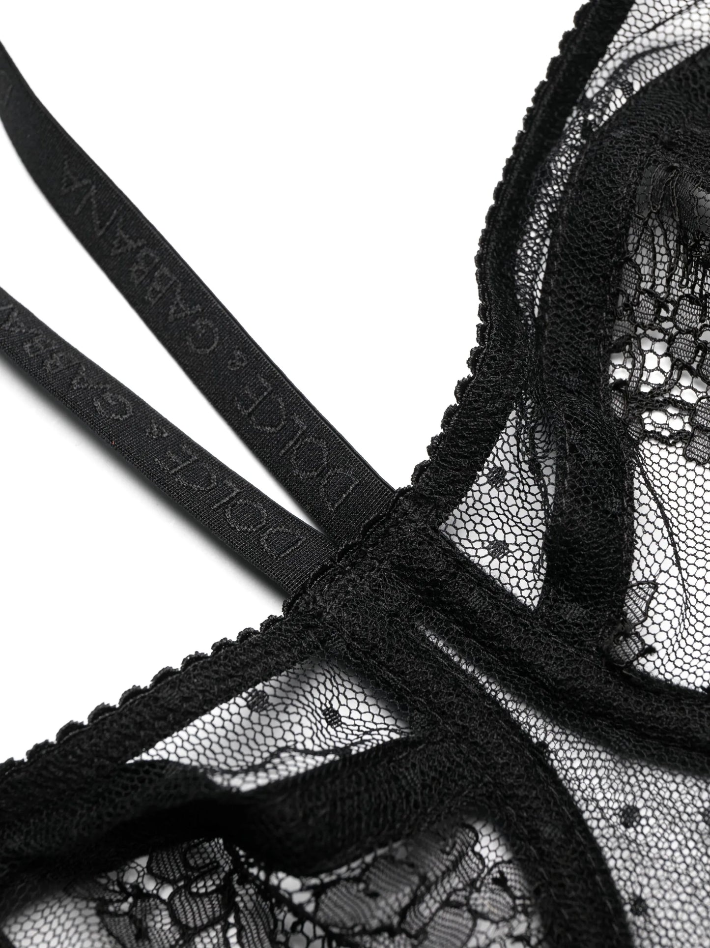 semi-sheered balconette bra