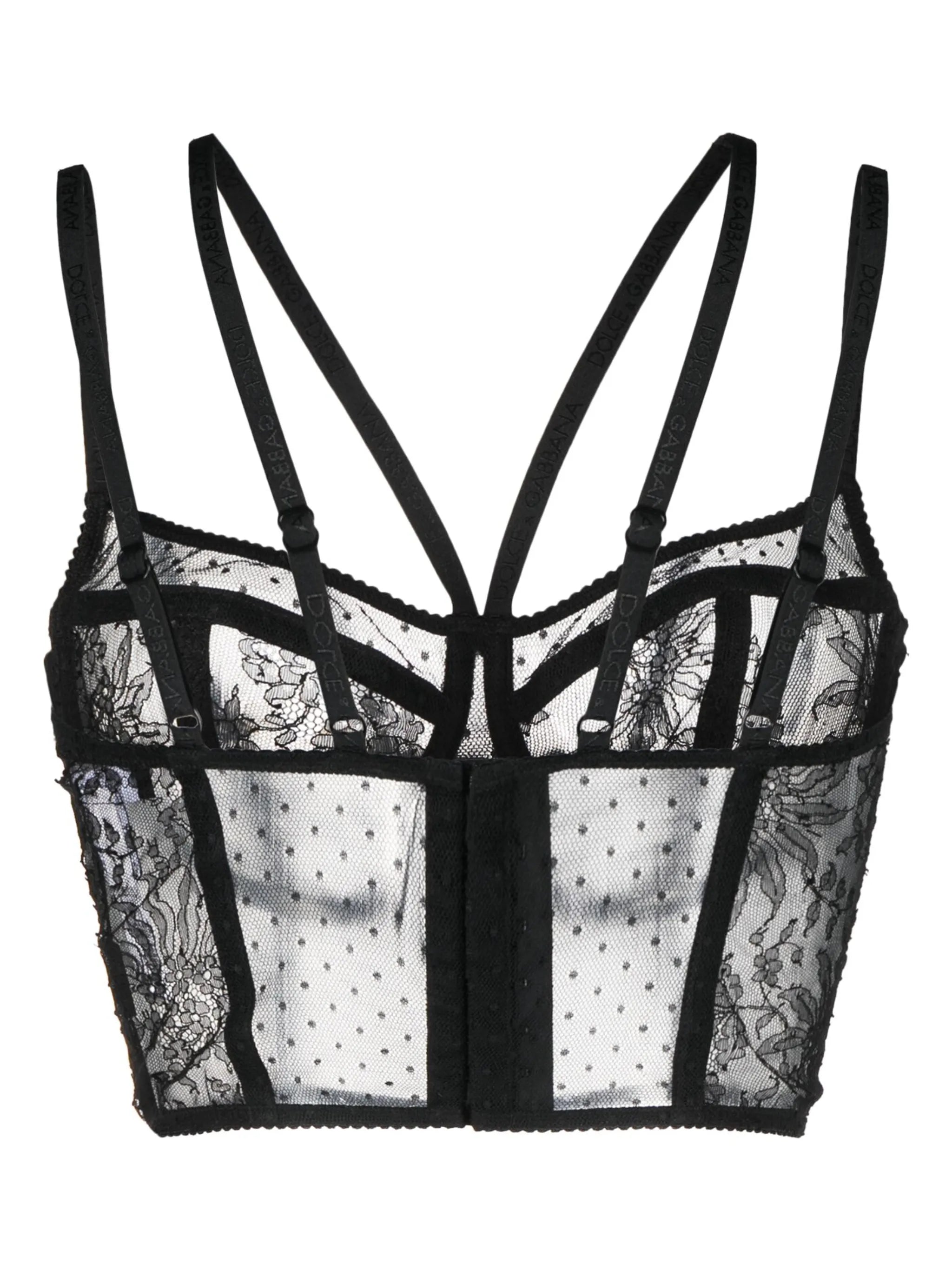 semi-sheered balconette bra