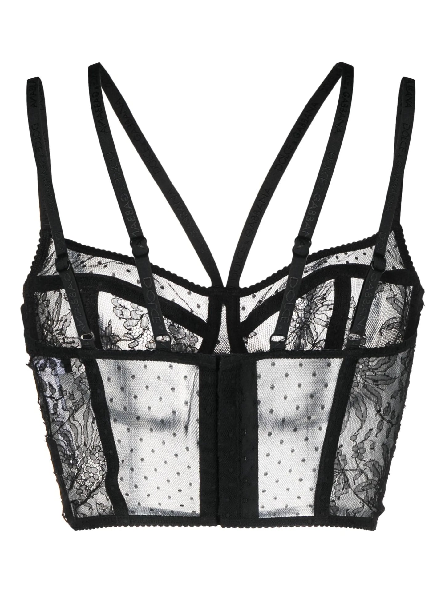 semi-sheered balconette bra