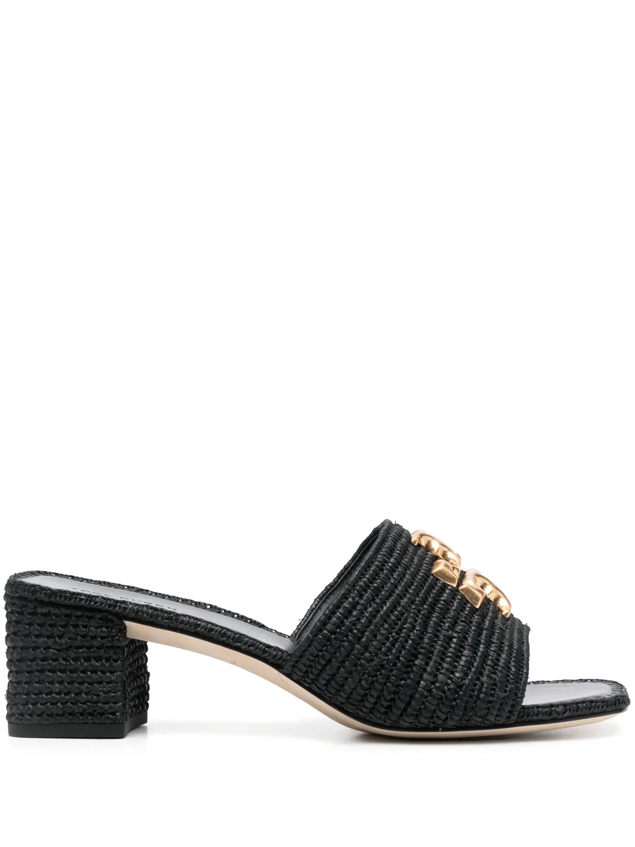 60mm Eleanor raffia sandals