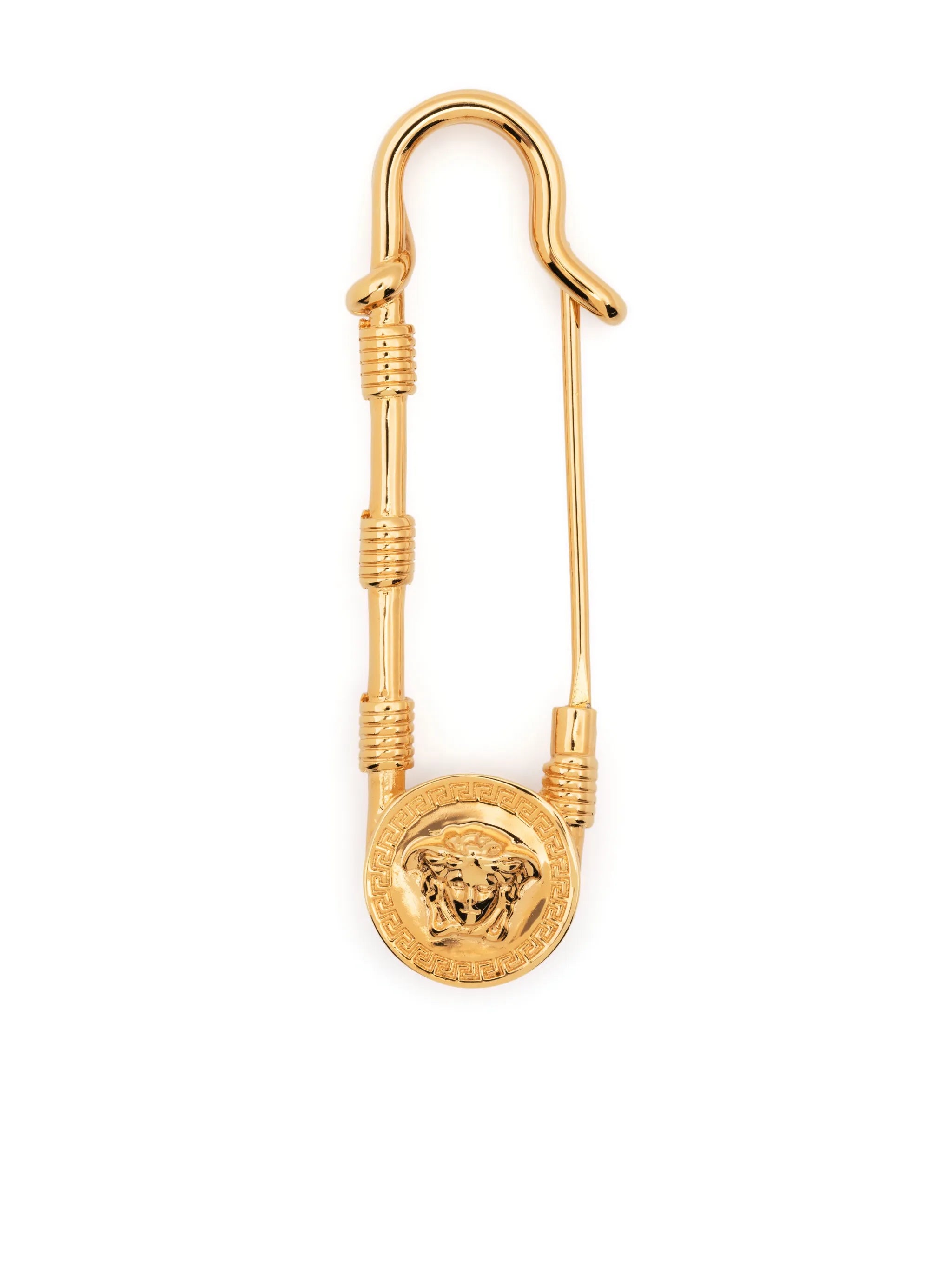 Safety-Pin Medusa brooch