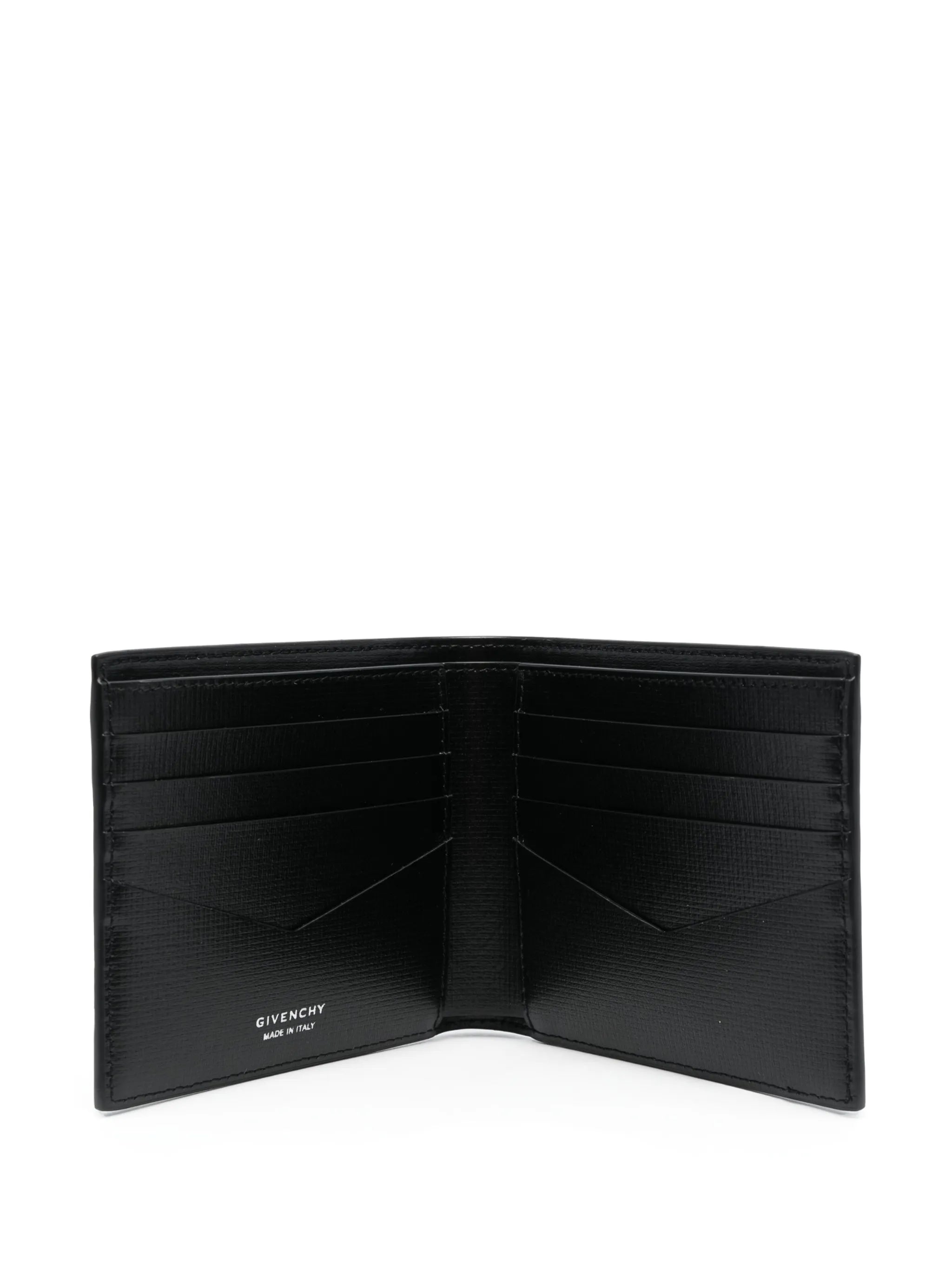 logo-stamp leather wallet