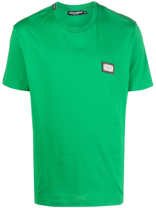 logo-plaque cotton T-shirt