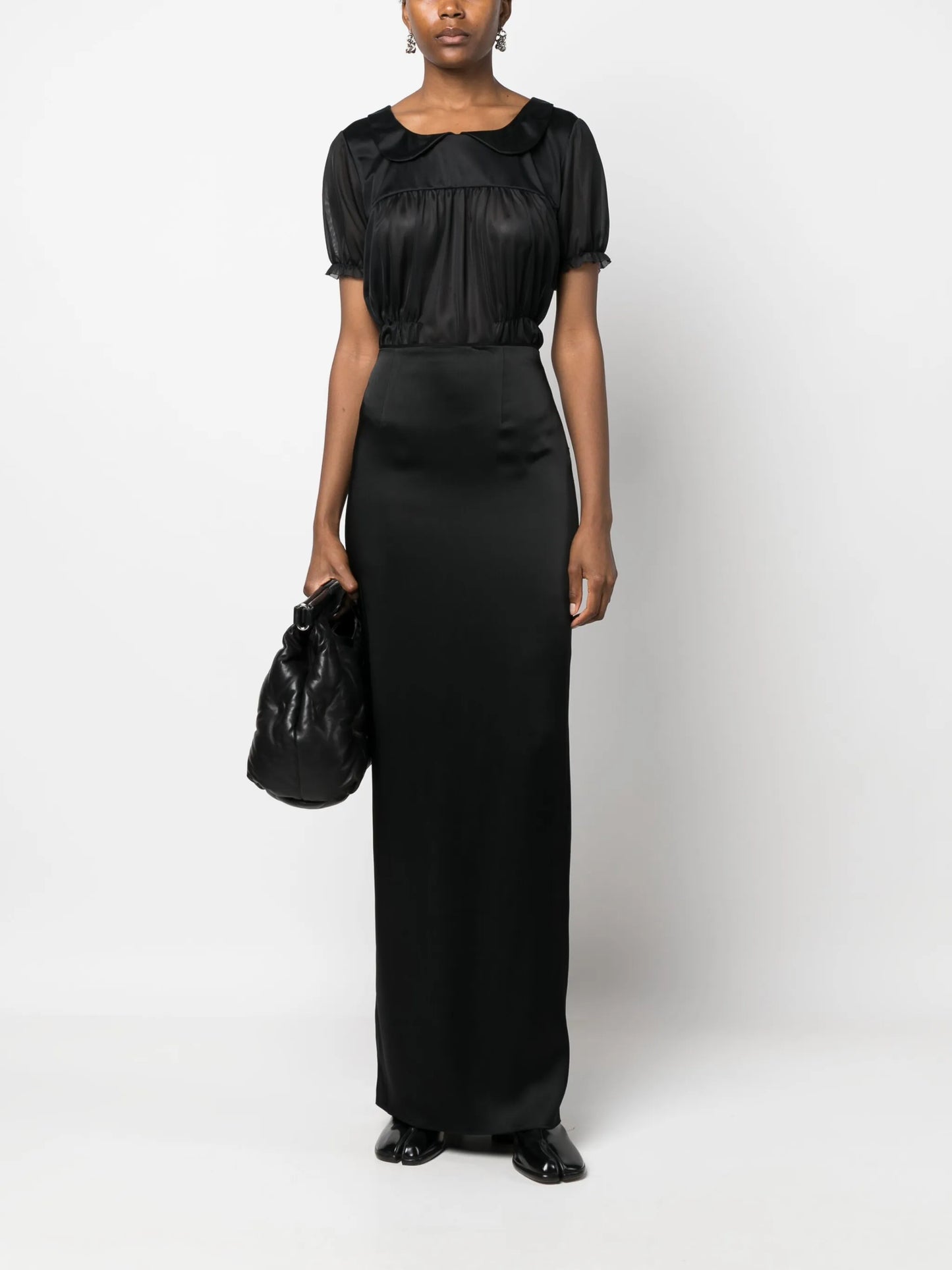 four-stitch ruched bodysuit