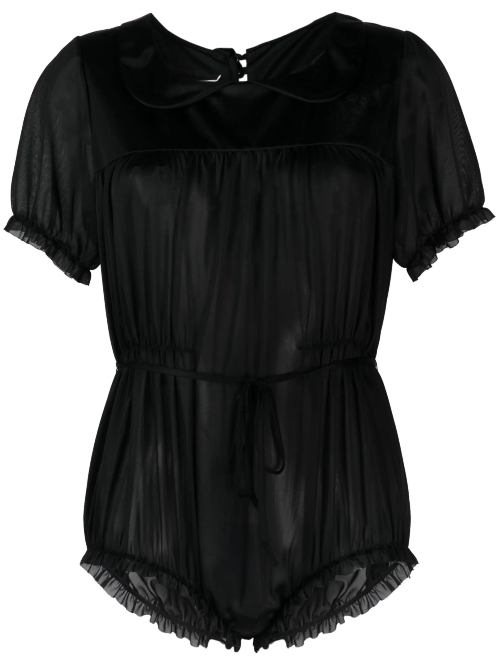 four-stitch ruched bodysuit