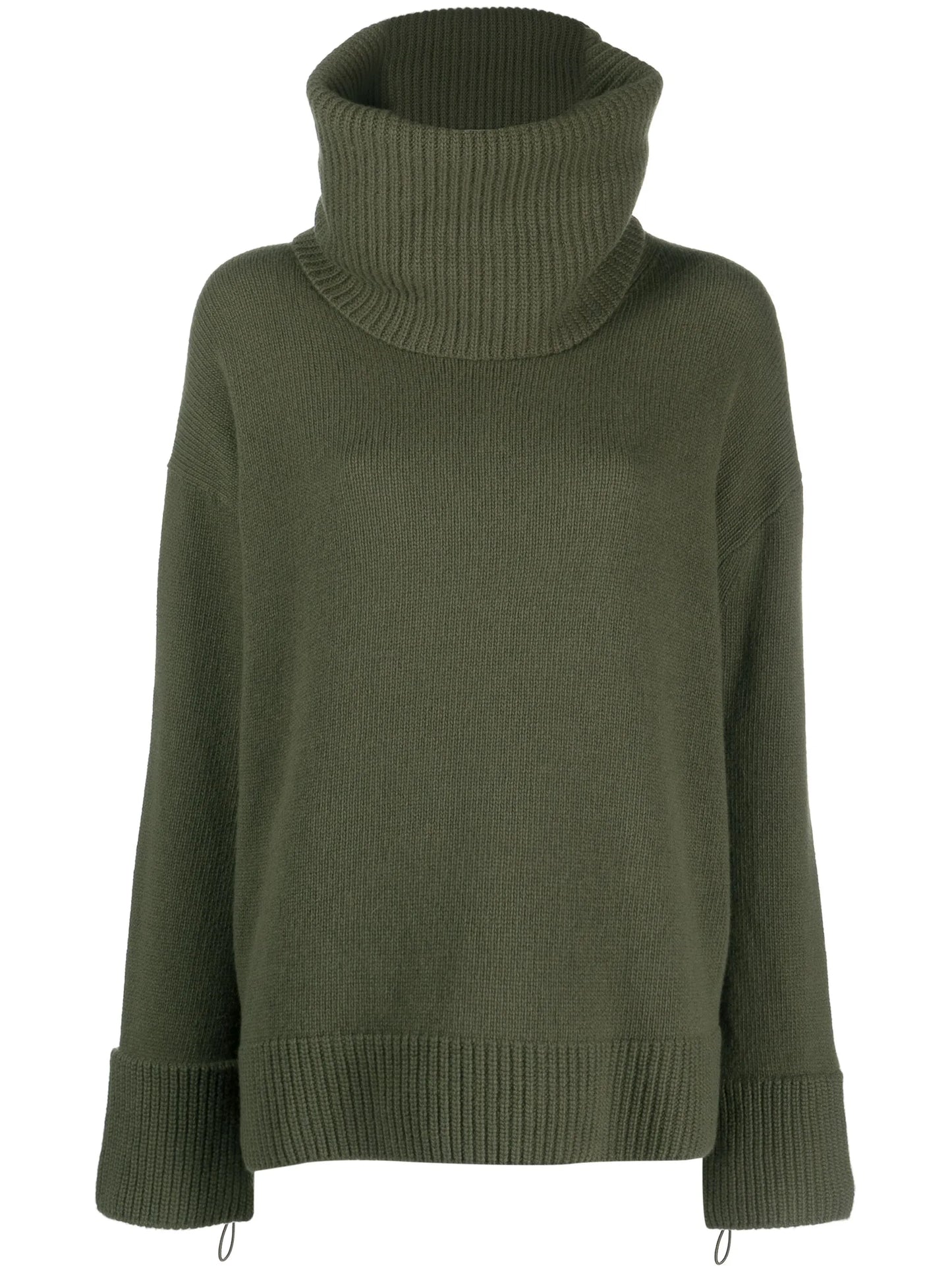 high-neck wool jumper
