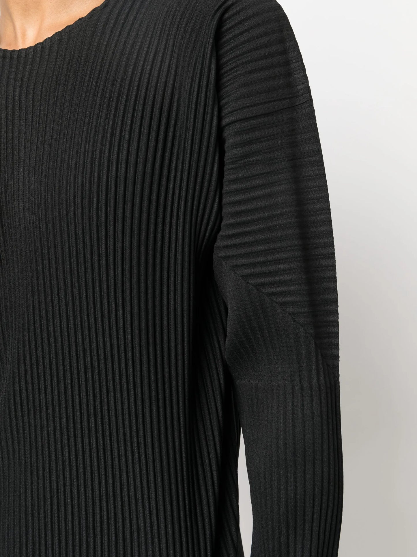 plissé long-sleeve T-shirt