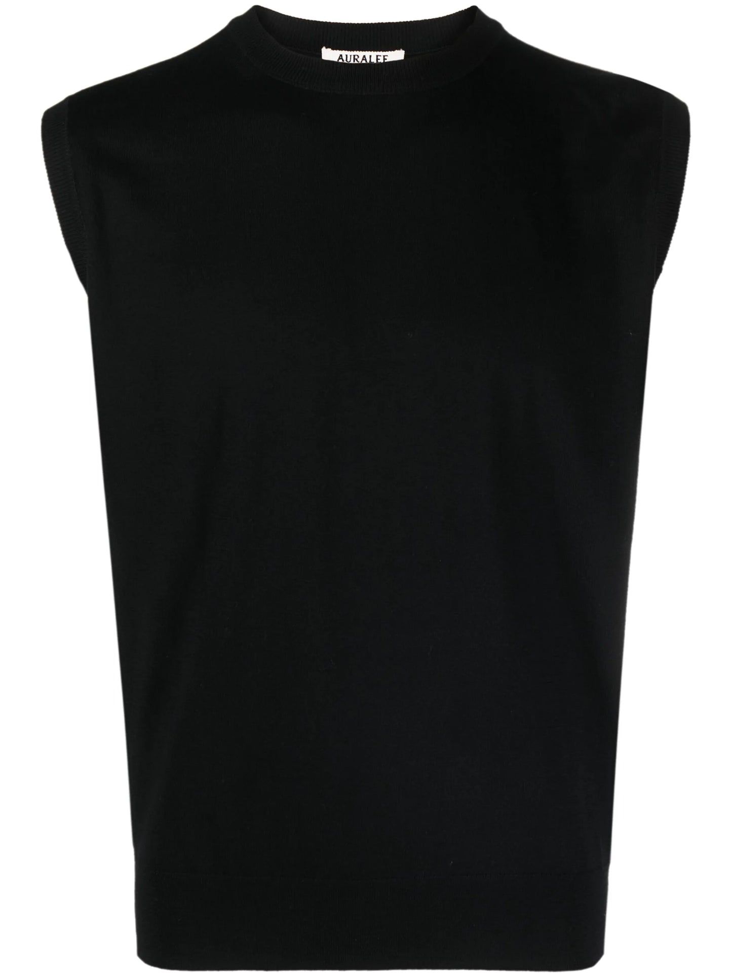 fine-knit wool vest