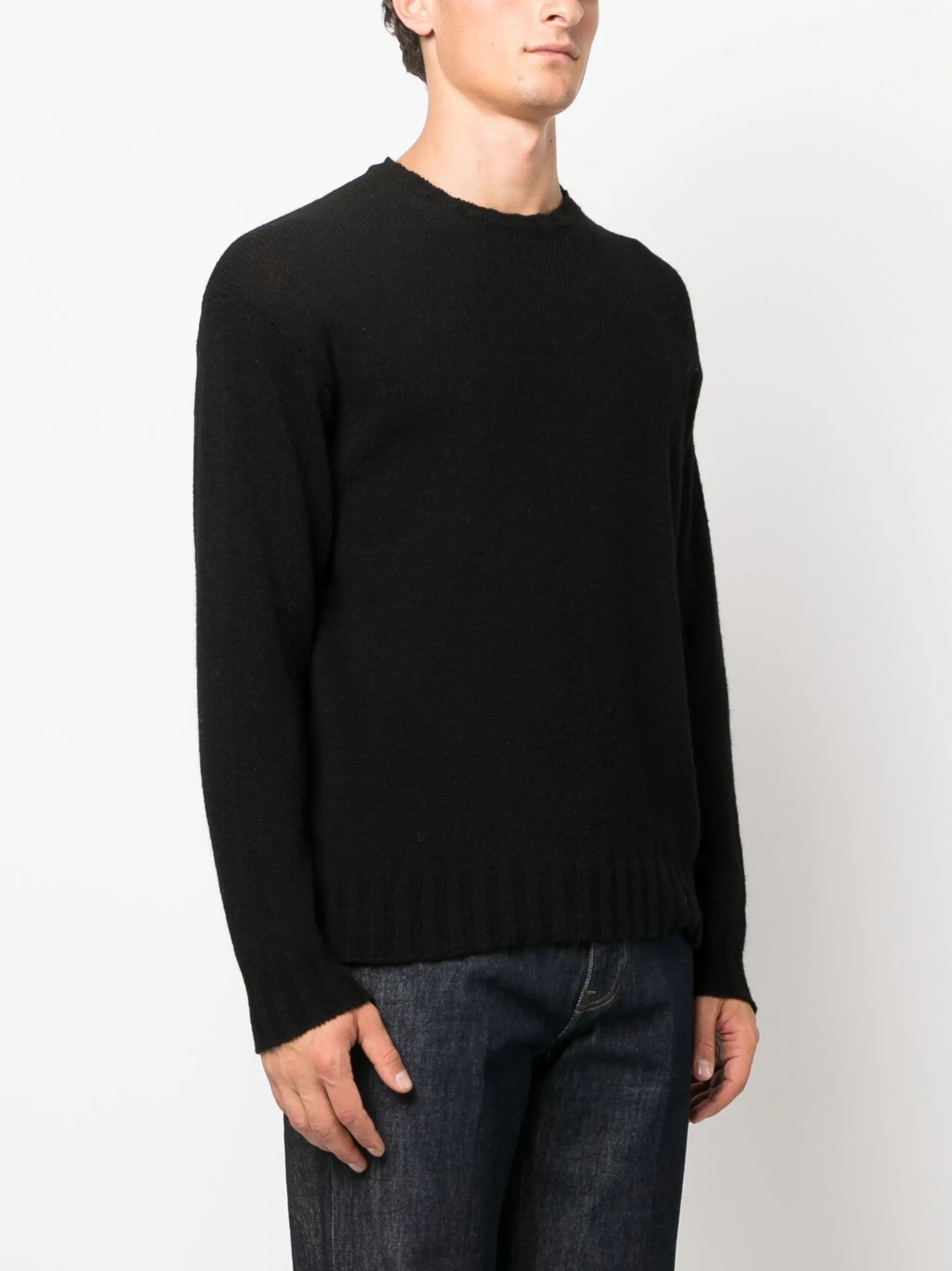 crew-neck wool-cashmere blend jumper