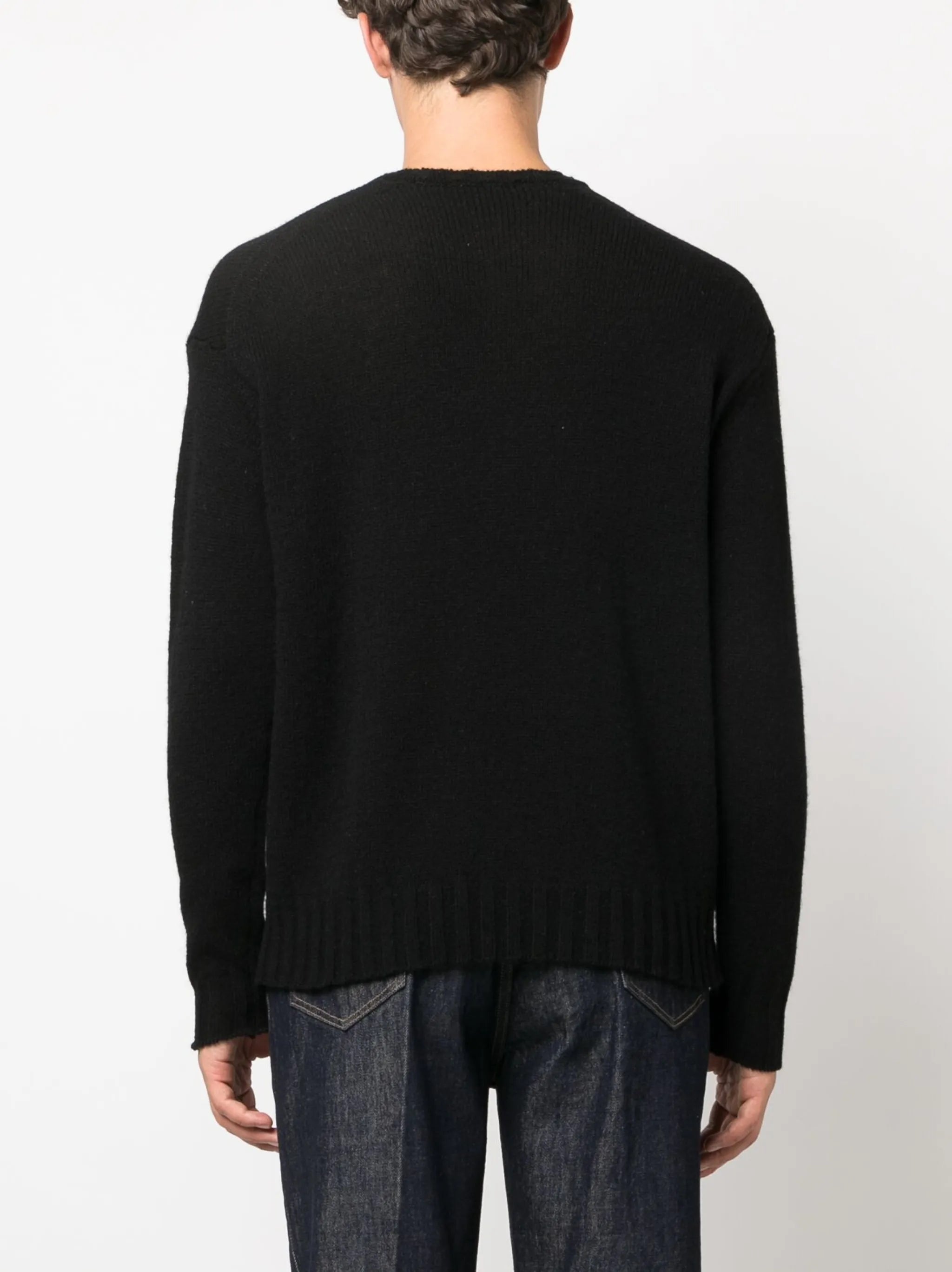 crew-neck wool-cashmere blend jumper