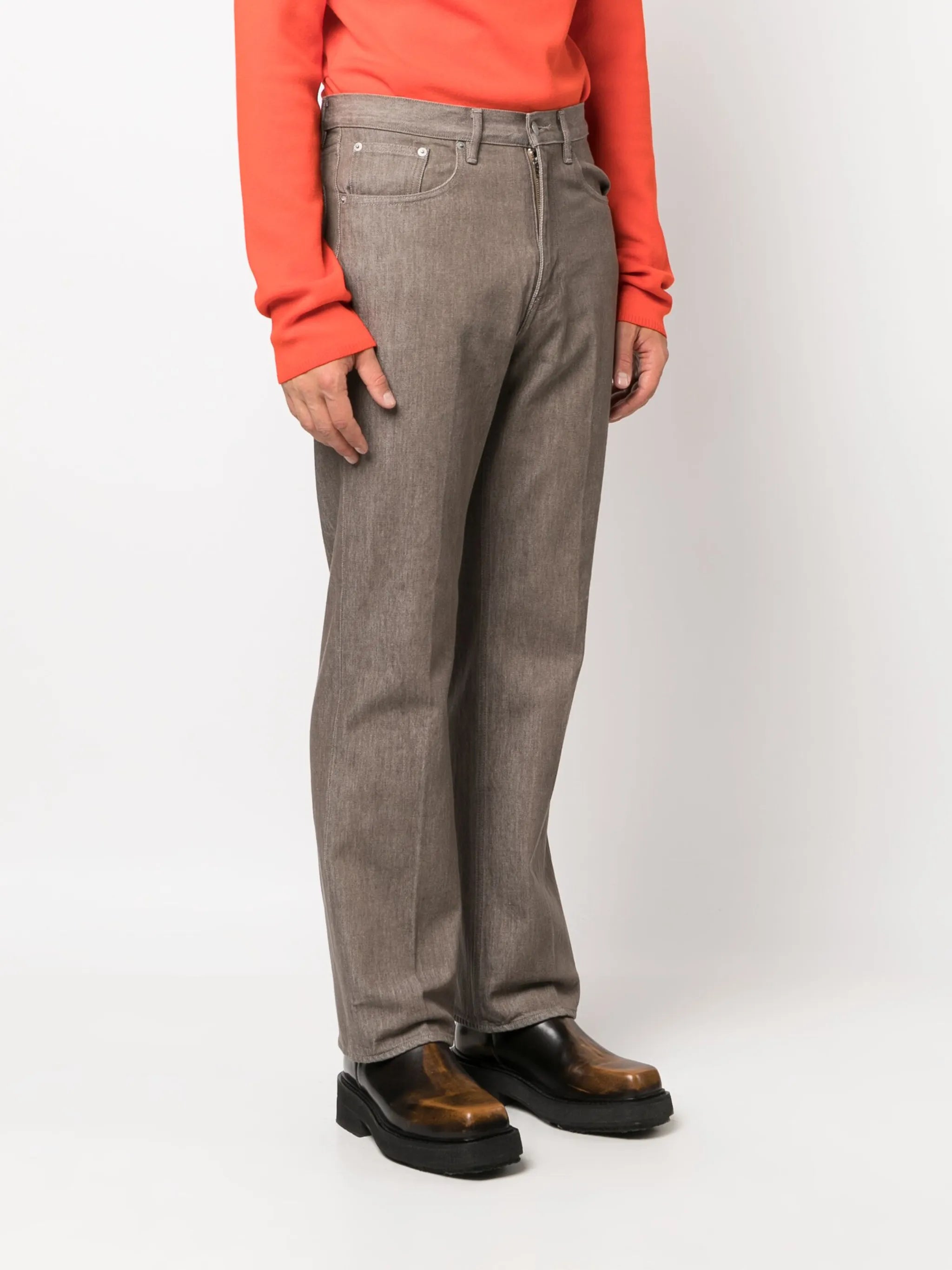 straight-leg jeans