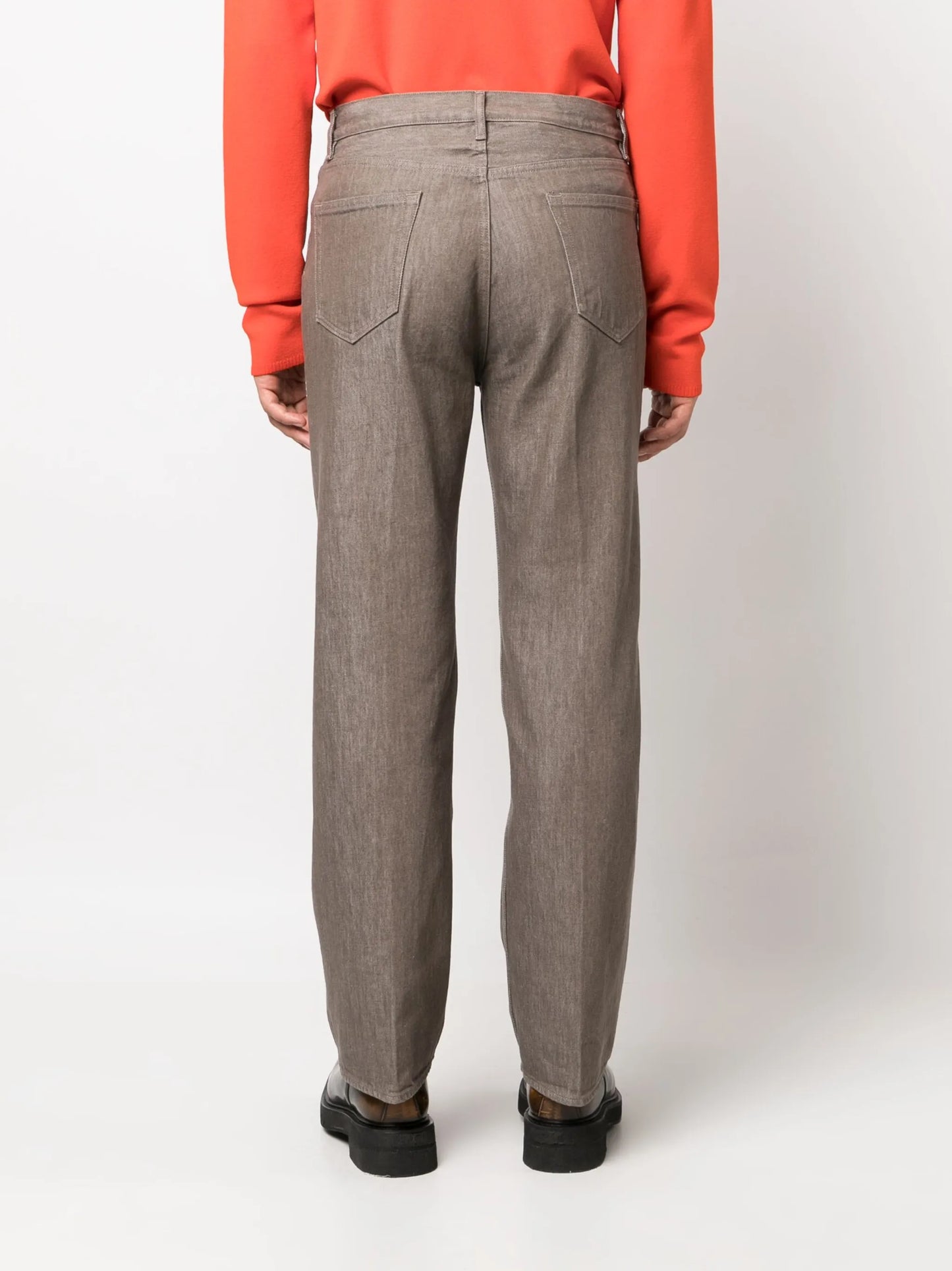 straight-leg jeans