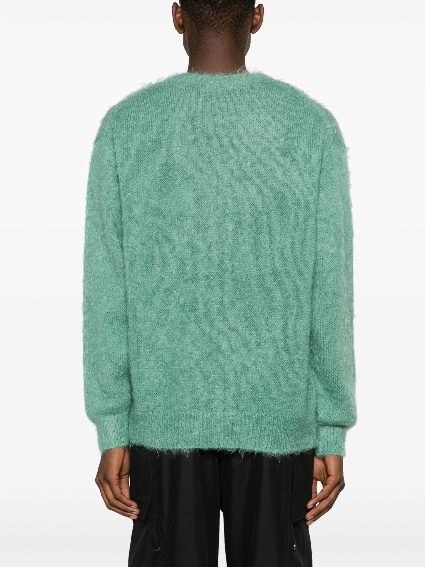 brushed crew-neck sweatshirt