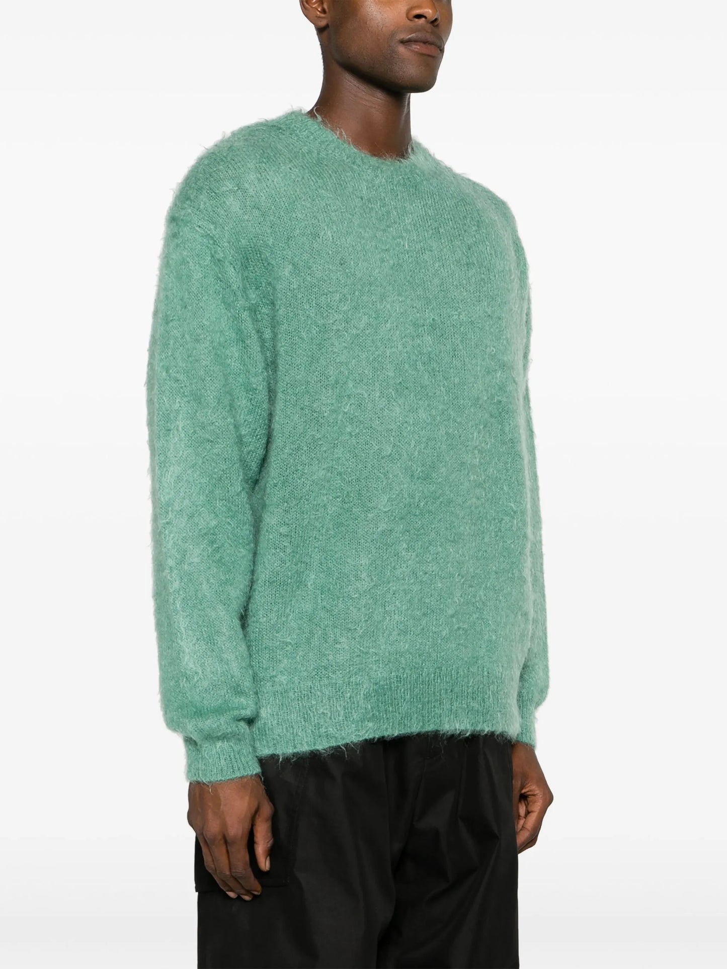 brushed crew-neck sweatshirt