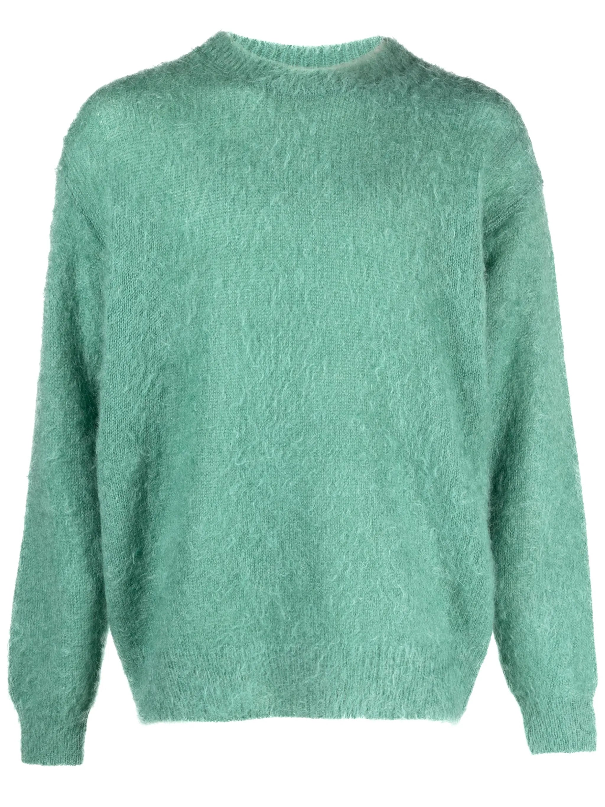 brushed crew-neck sweatshirt