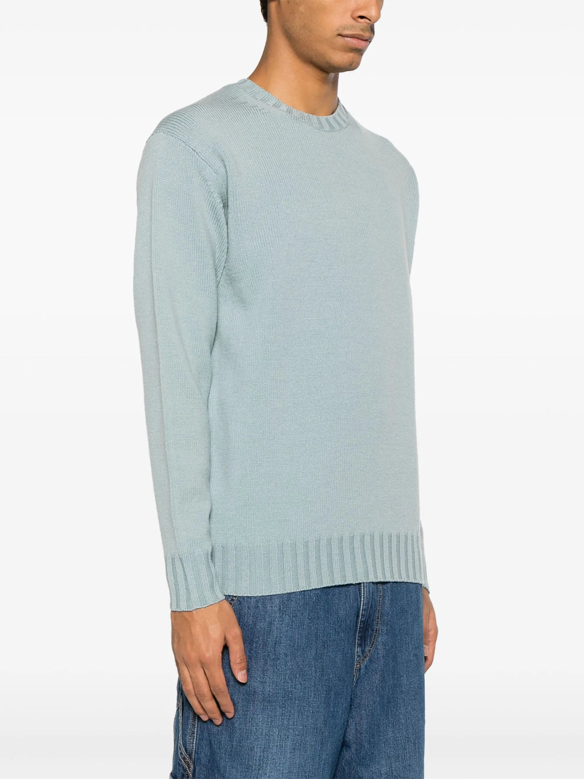 crew-neck wool jumper