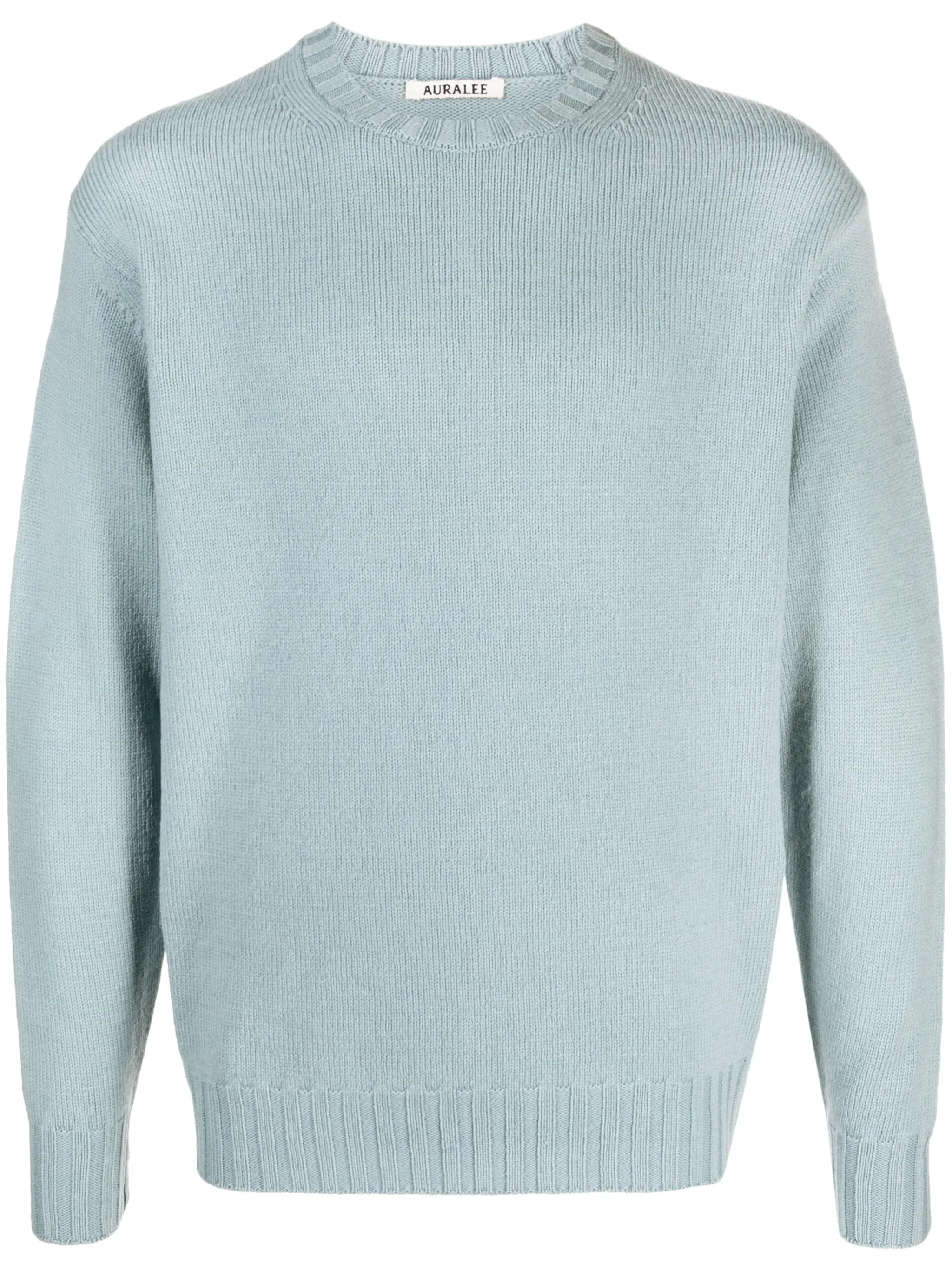 crew-neck wool jumper
