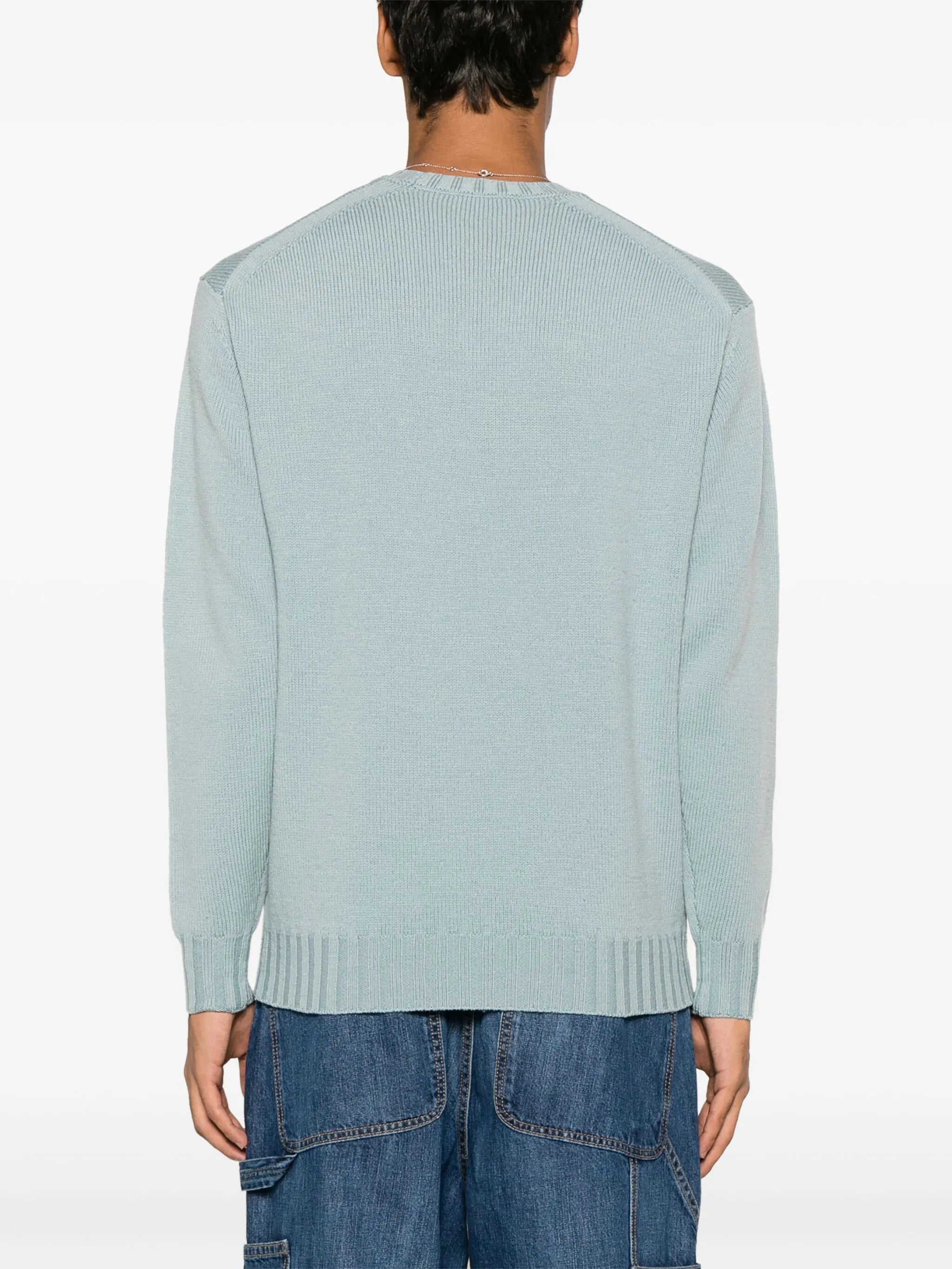 crew-neck wool jumper