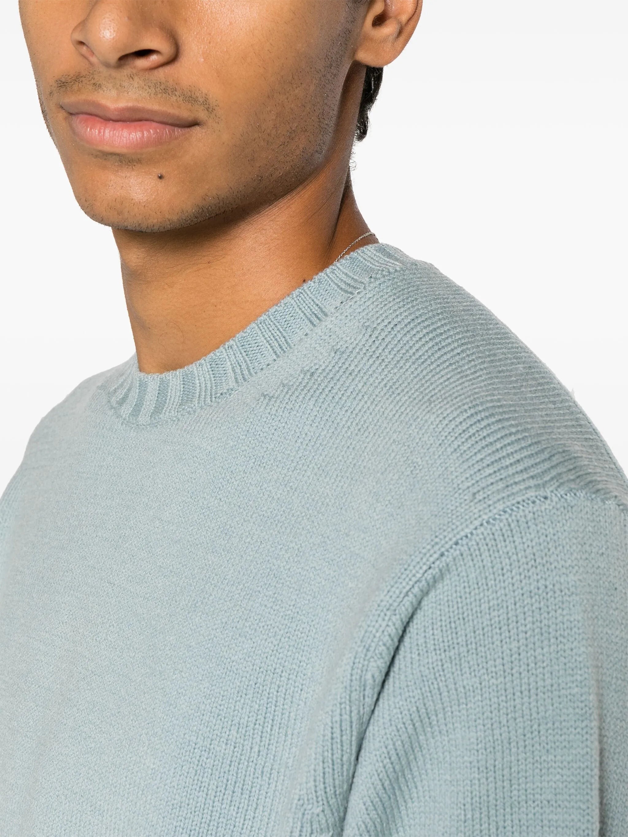 crew-neck wool jumper