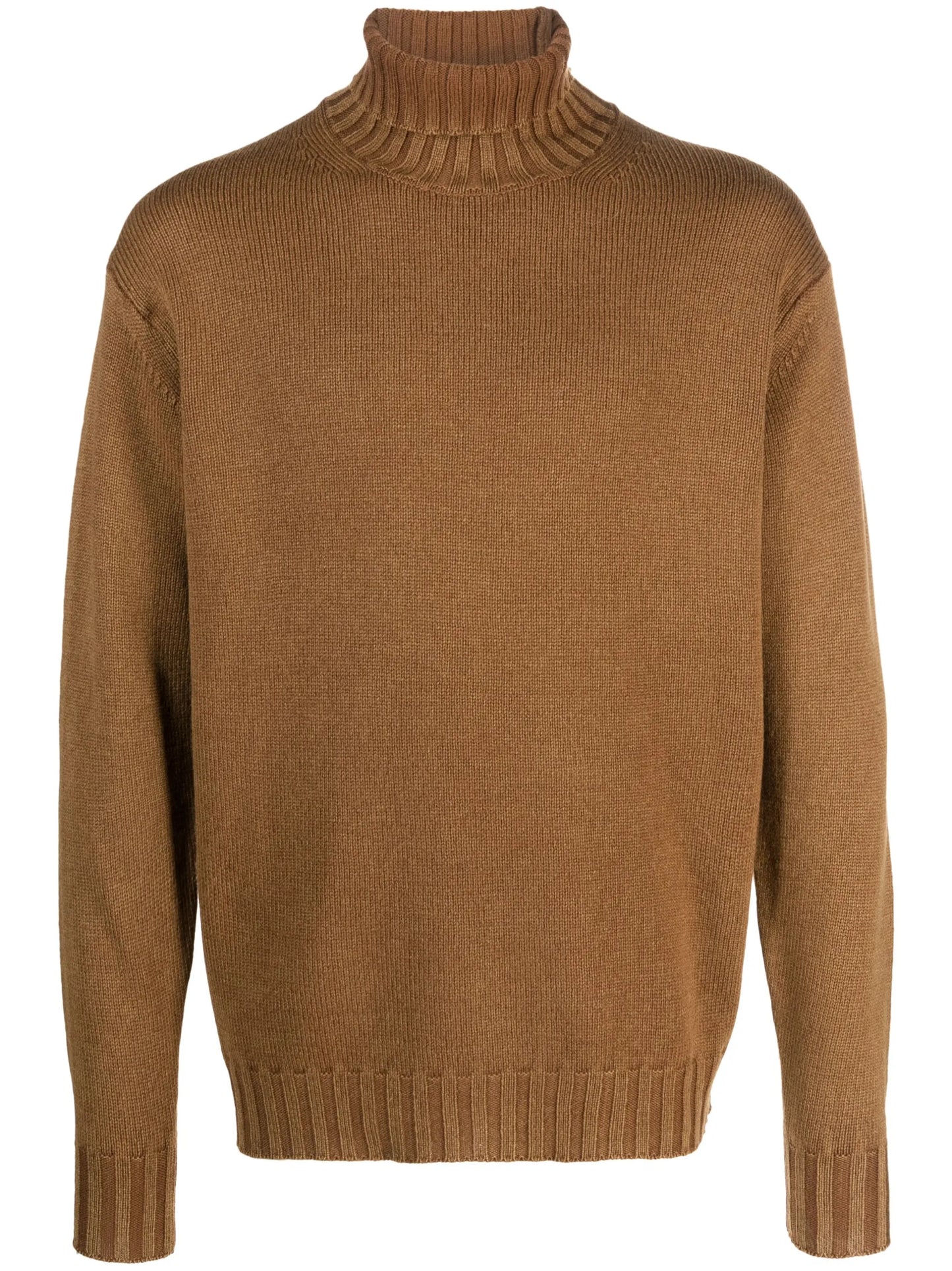 roll-neck wool jumper